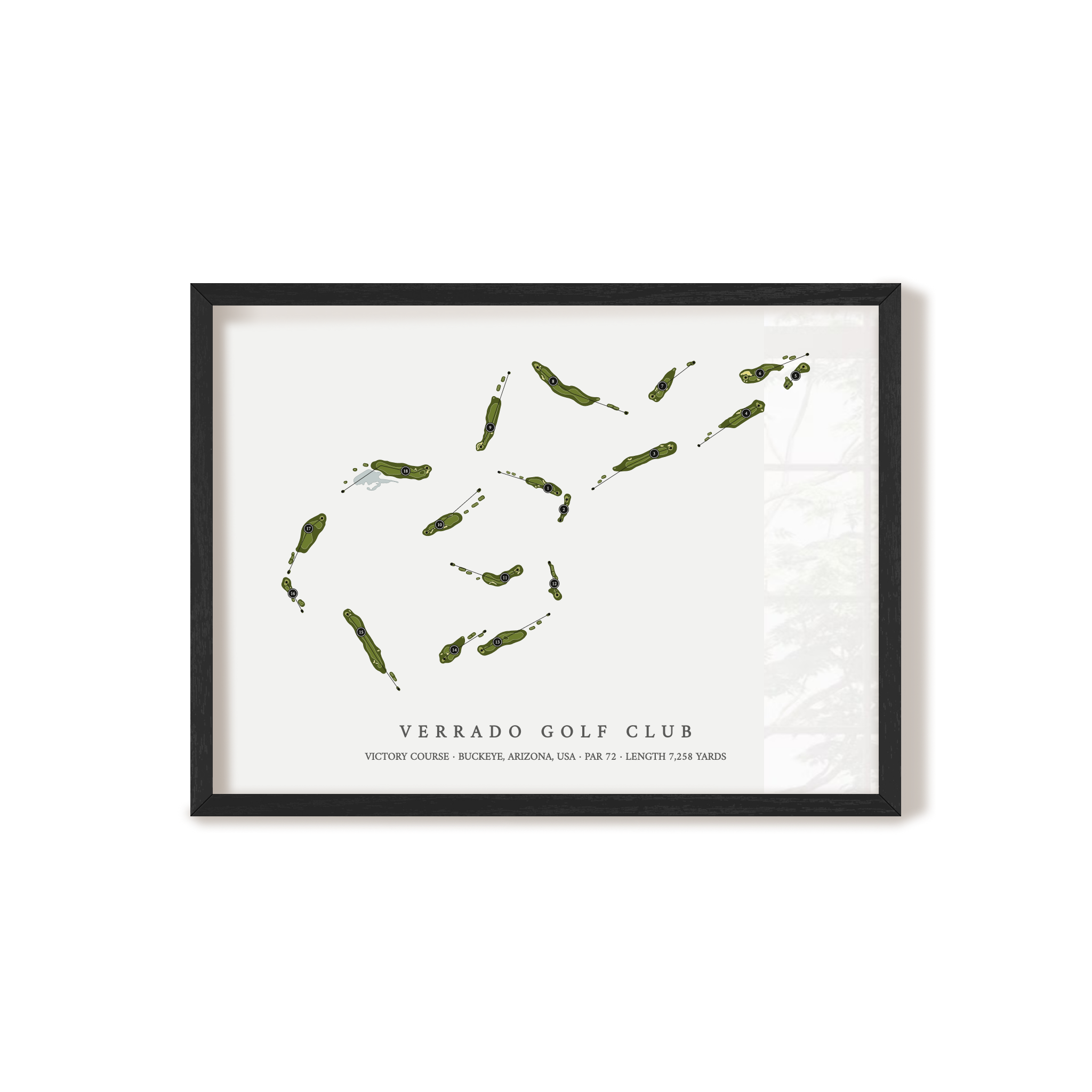 Verrado Golf Club - Victory Course | Golf Course Map | Black+Frame
