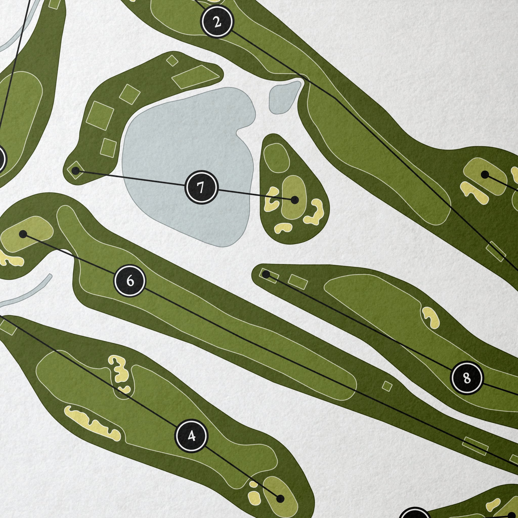 Vestavia Country Club | Golf Course Map | Close Up