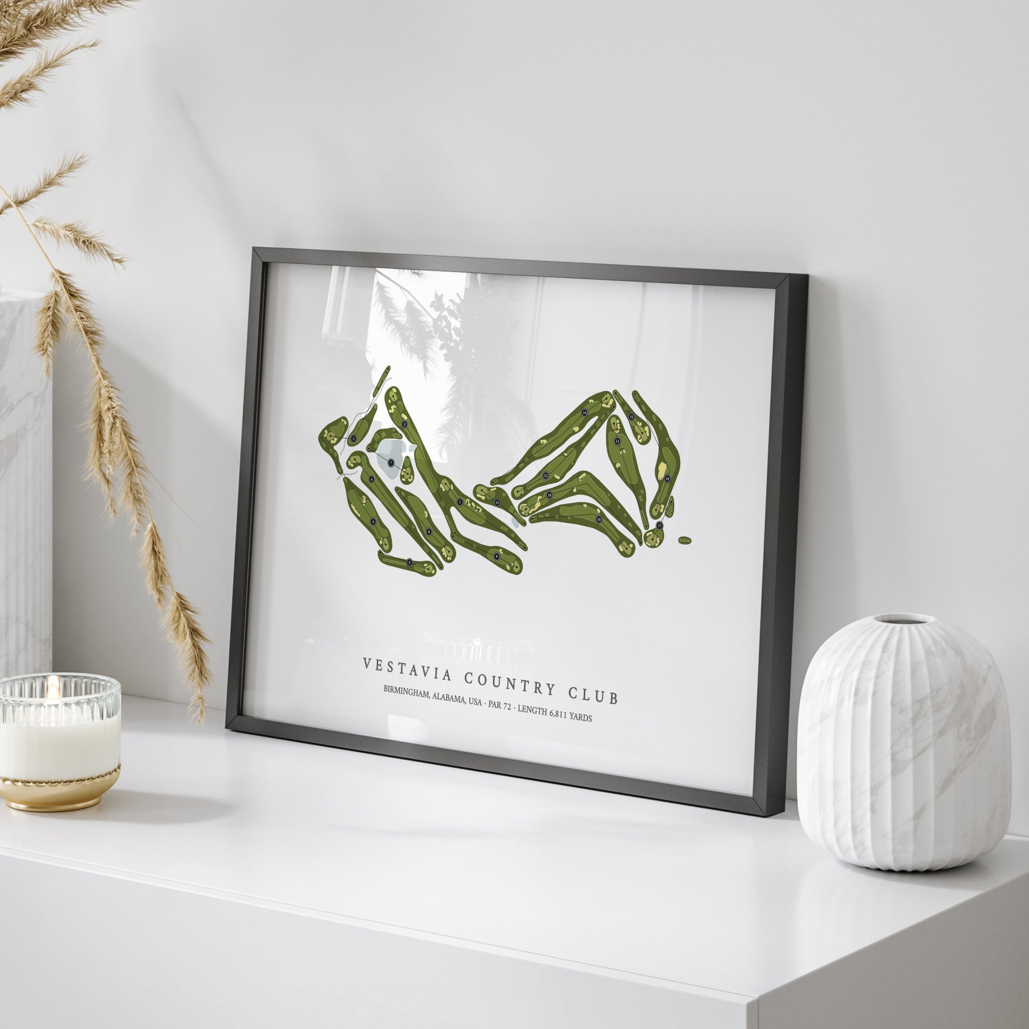 Vestavia Country Club | Golf Course Map | On Table