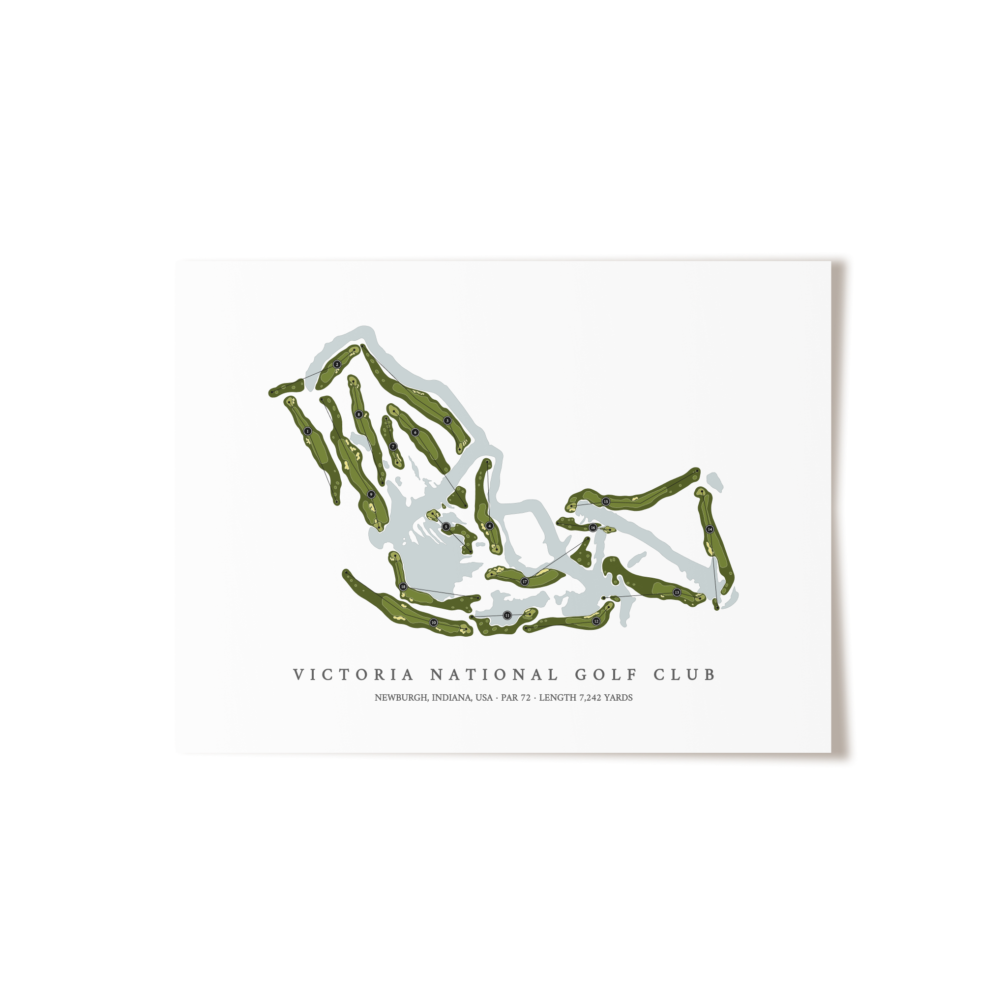 Victoria National Golf Club | Golf Course Print | Unframed