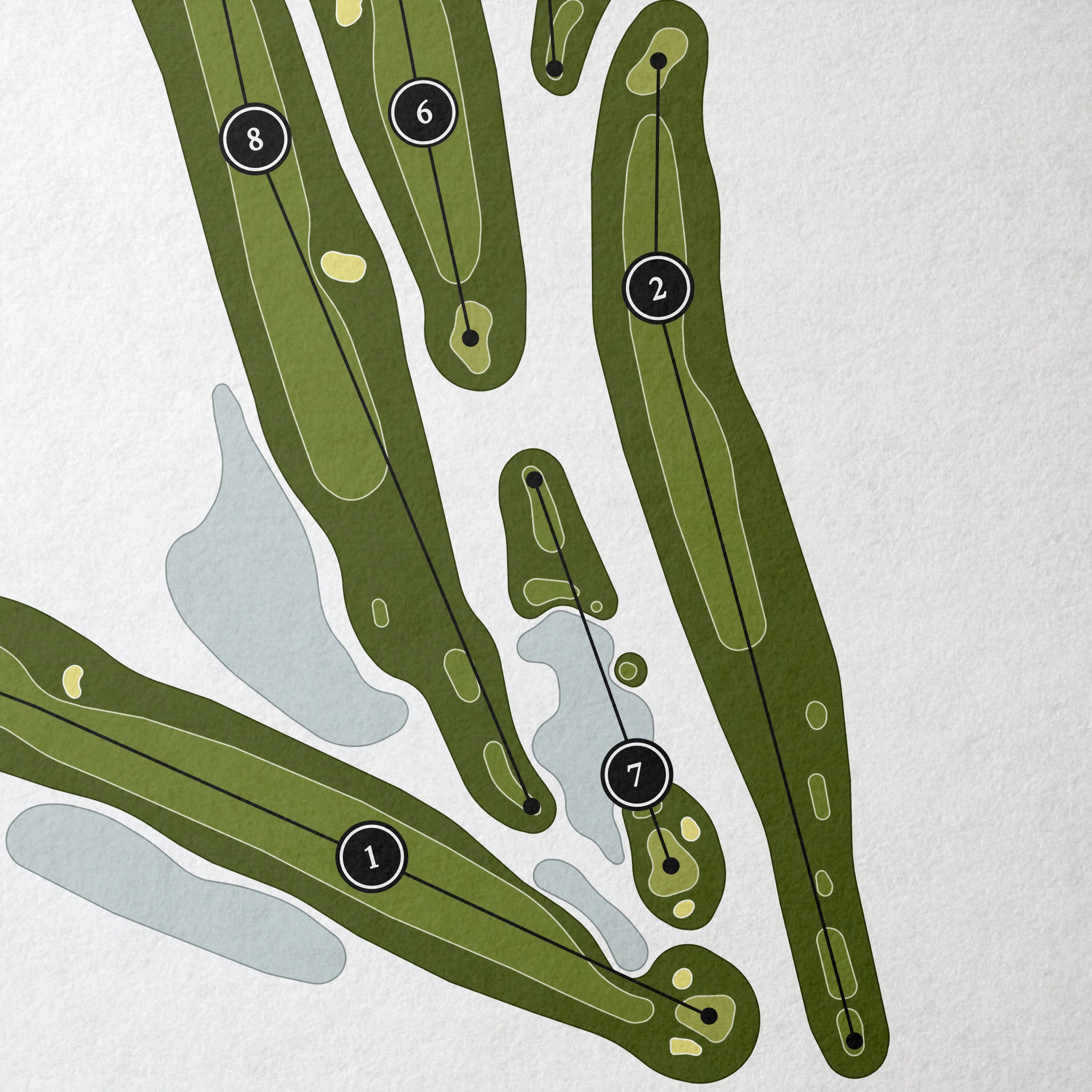 WGC Golf Course | Golf Course Print | Close Up