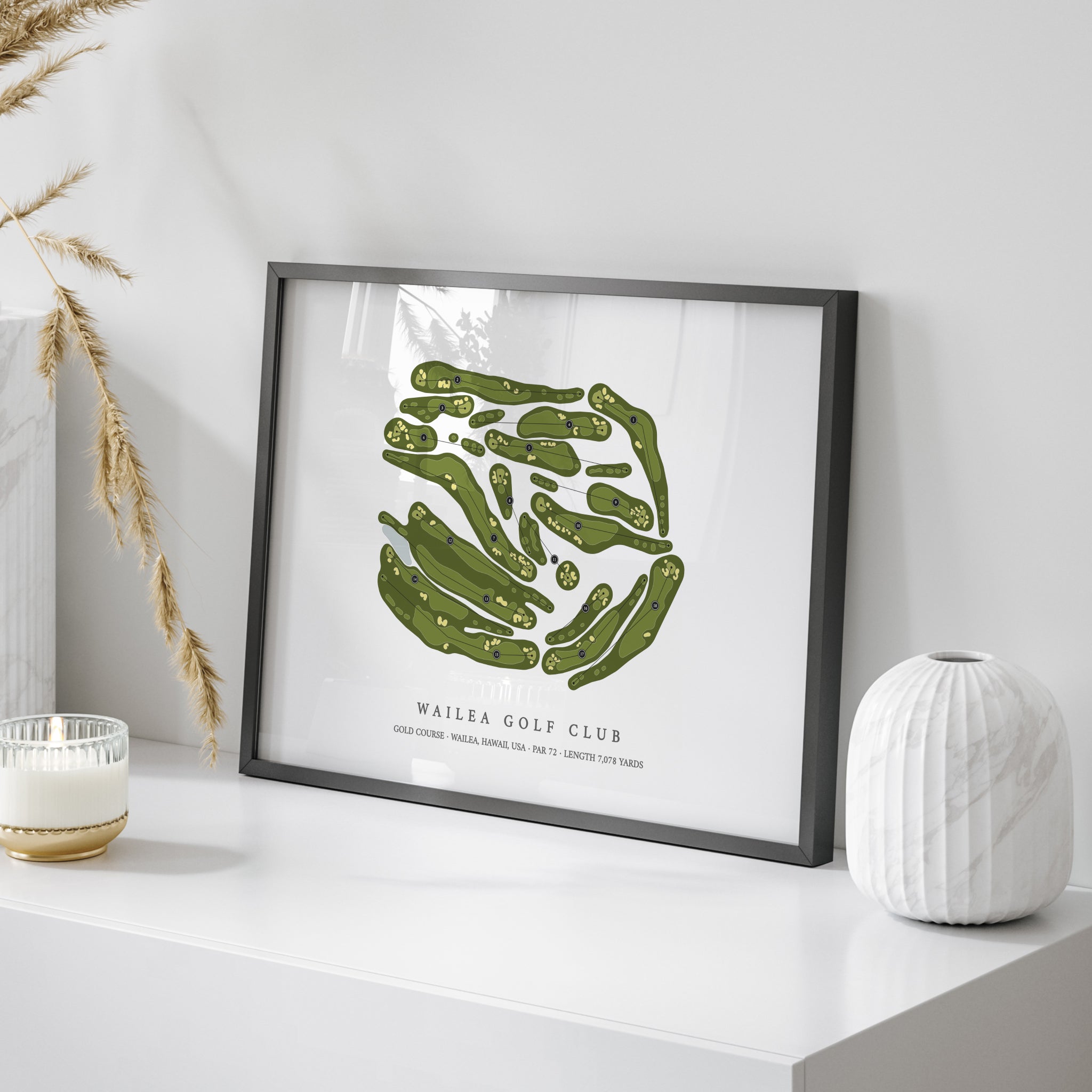 Wailea Golf Club - Gold Course | Golf Course Map | On Table