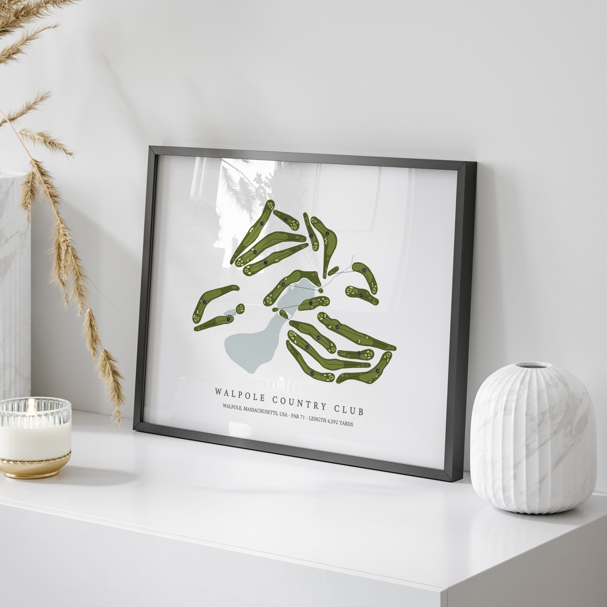 Walpole Country Club | Golf Course Map | On Table