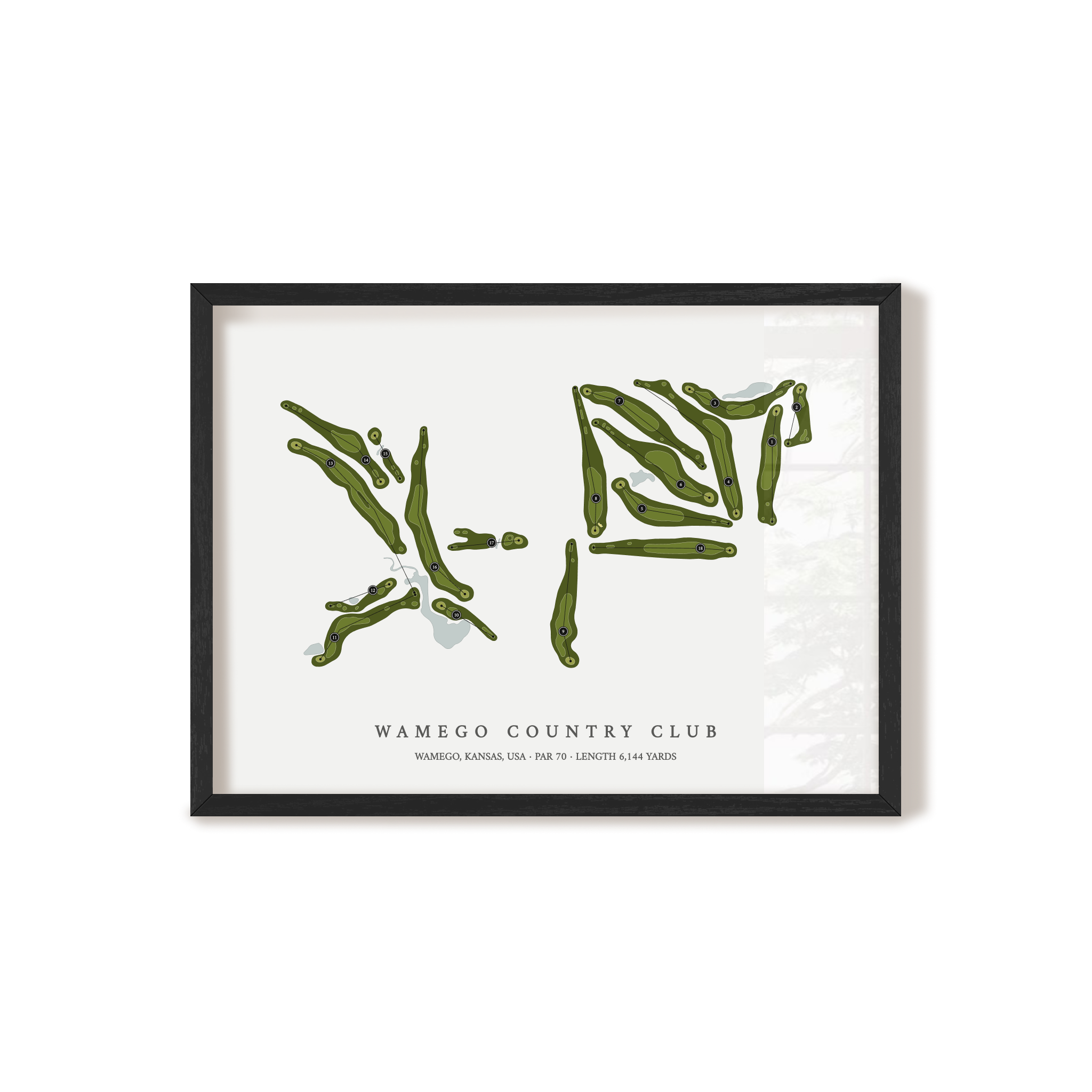 Wamego Country Club | Golf Course Map | Black+Frame