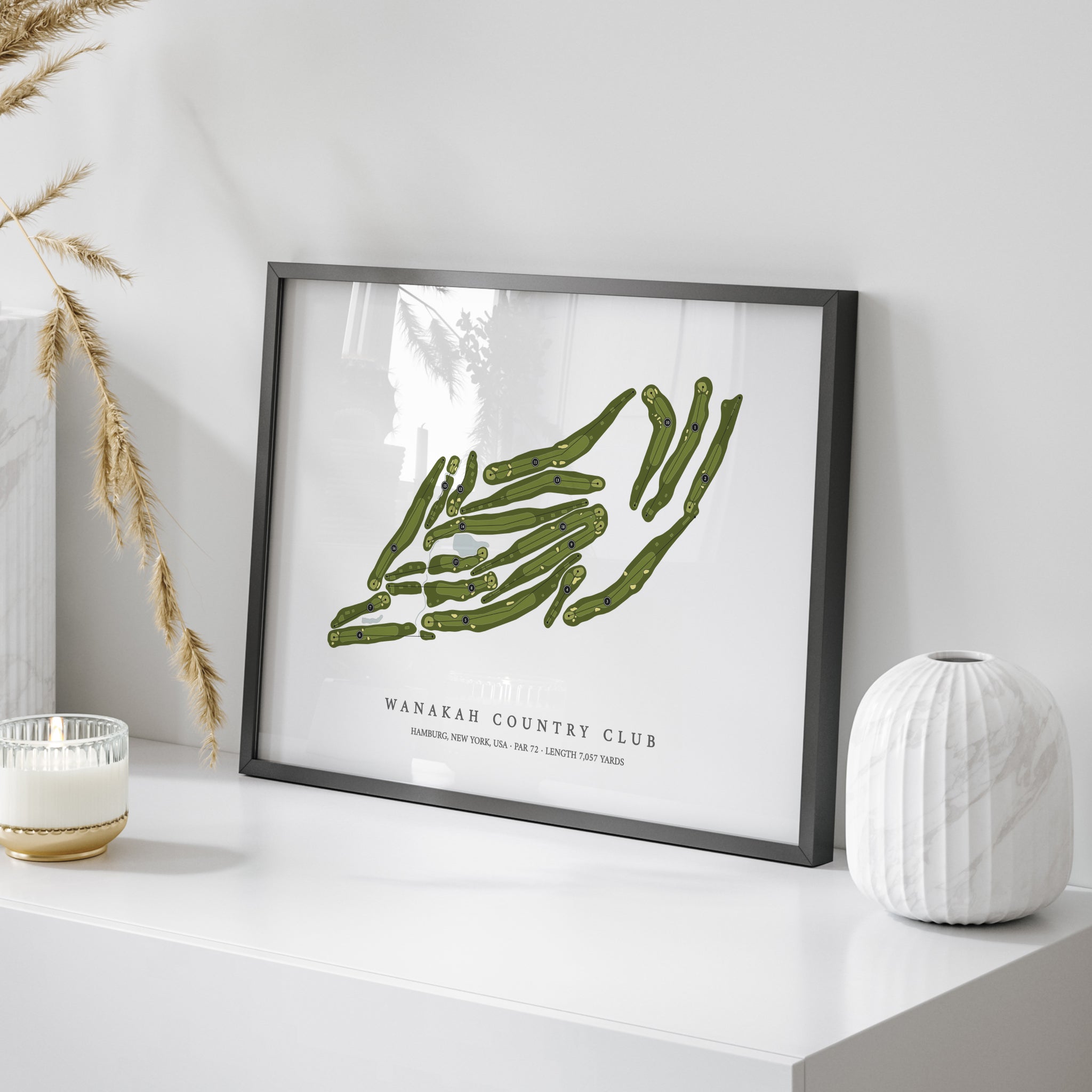 Wanakah Country Club | Golf Course Print | On Table
