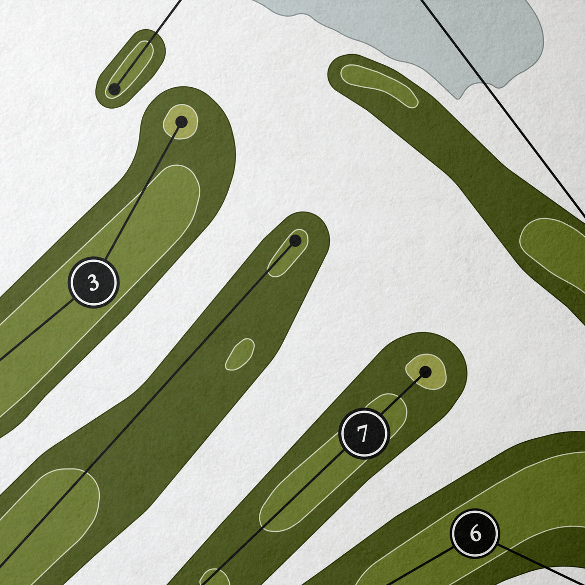 Warren Country Club | Golf Course Map | Close Up