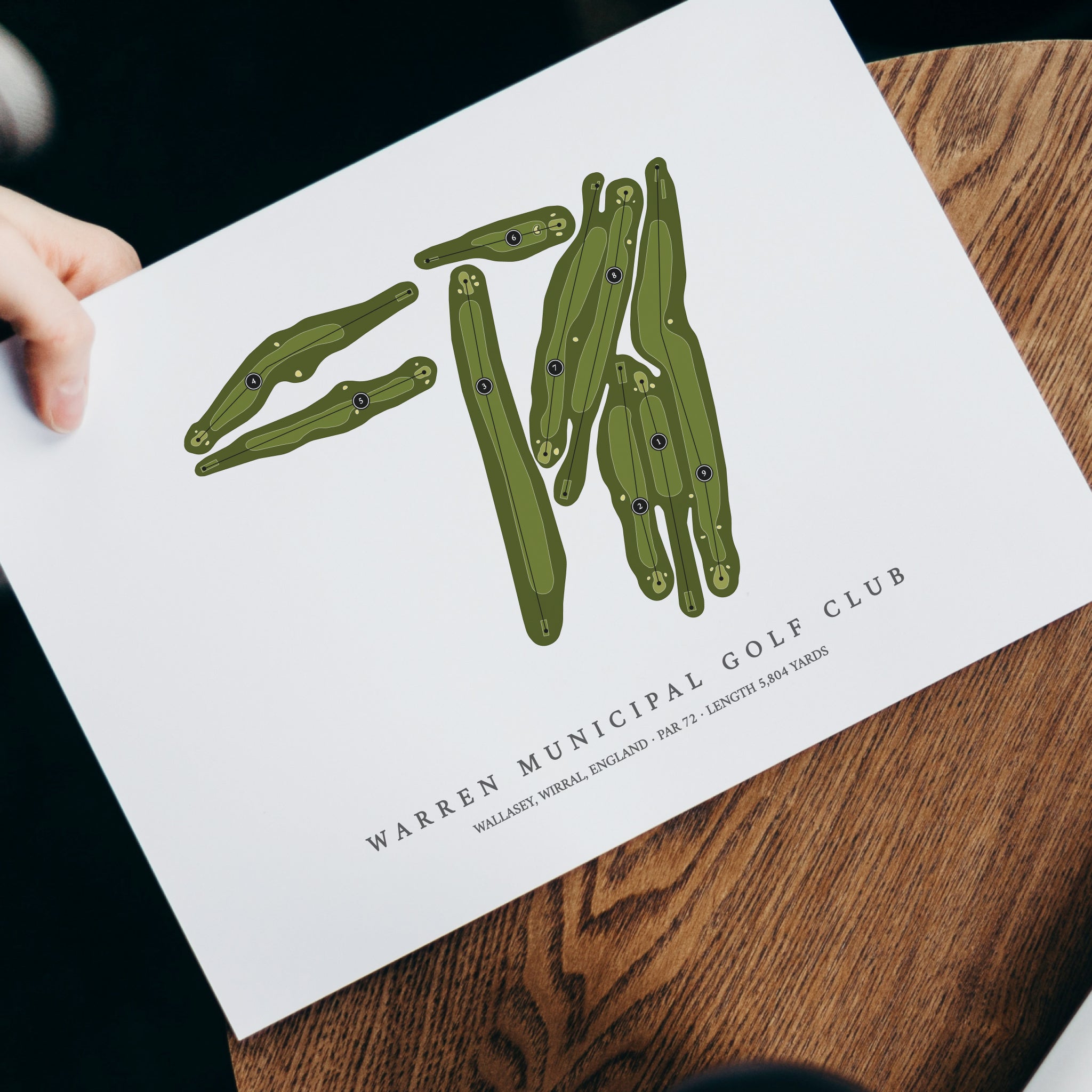 Warren Municipal Golf Club | Golf Course Map | With Laptop