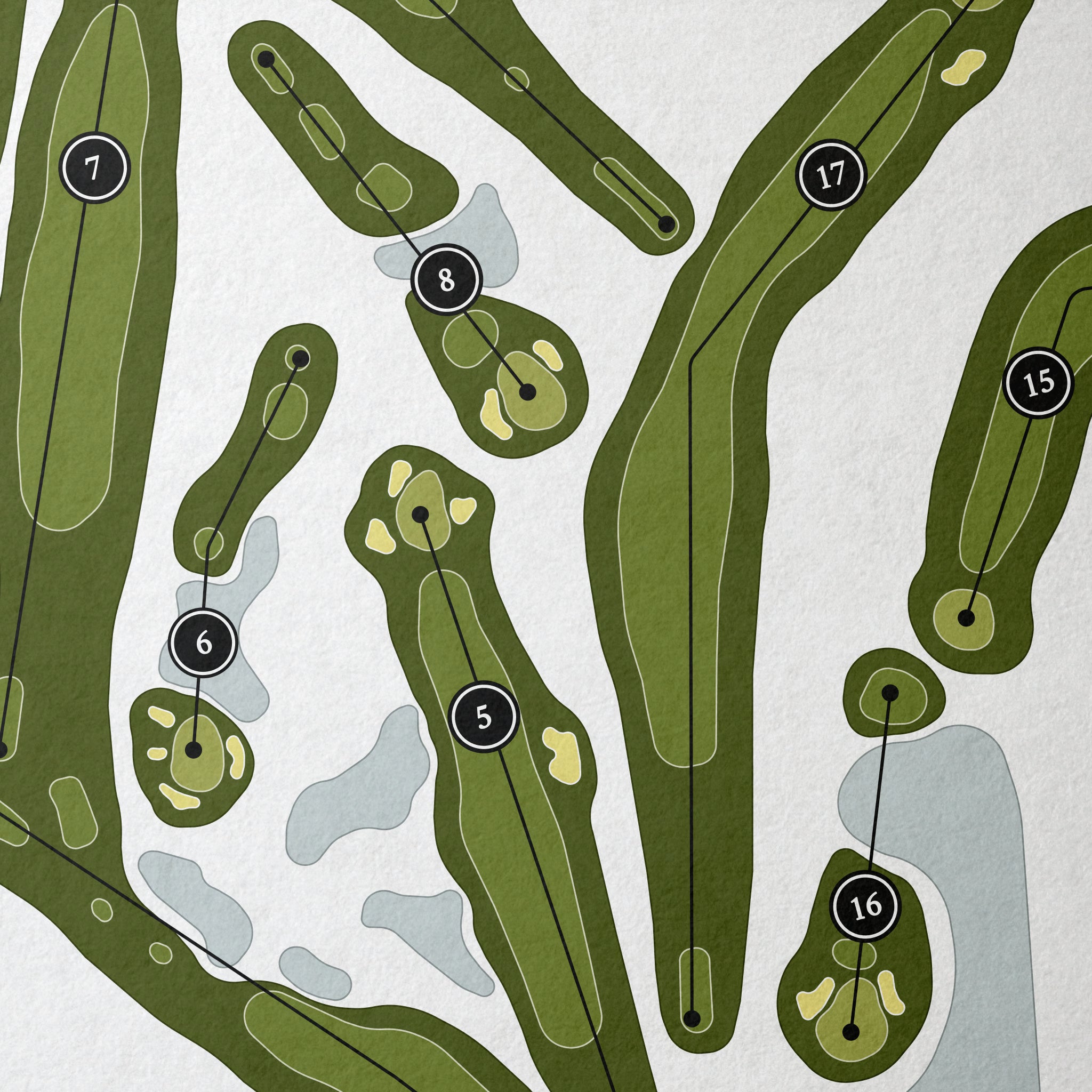 Wasatch Mountain Golf Course - Lake Course | Golf Course Print | Close Up