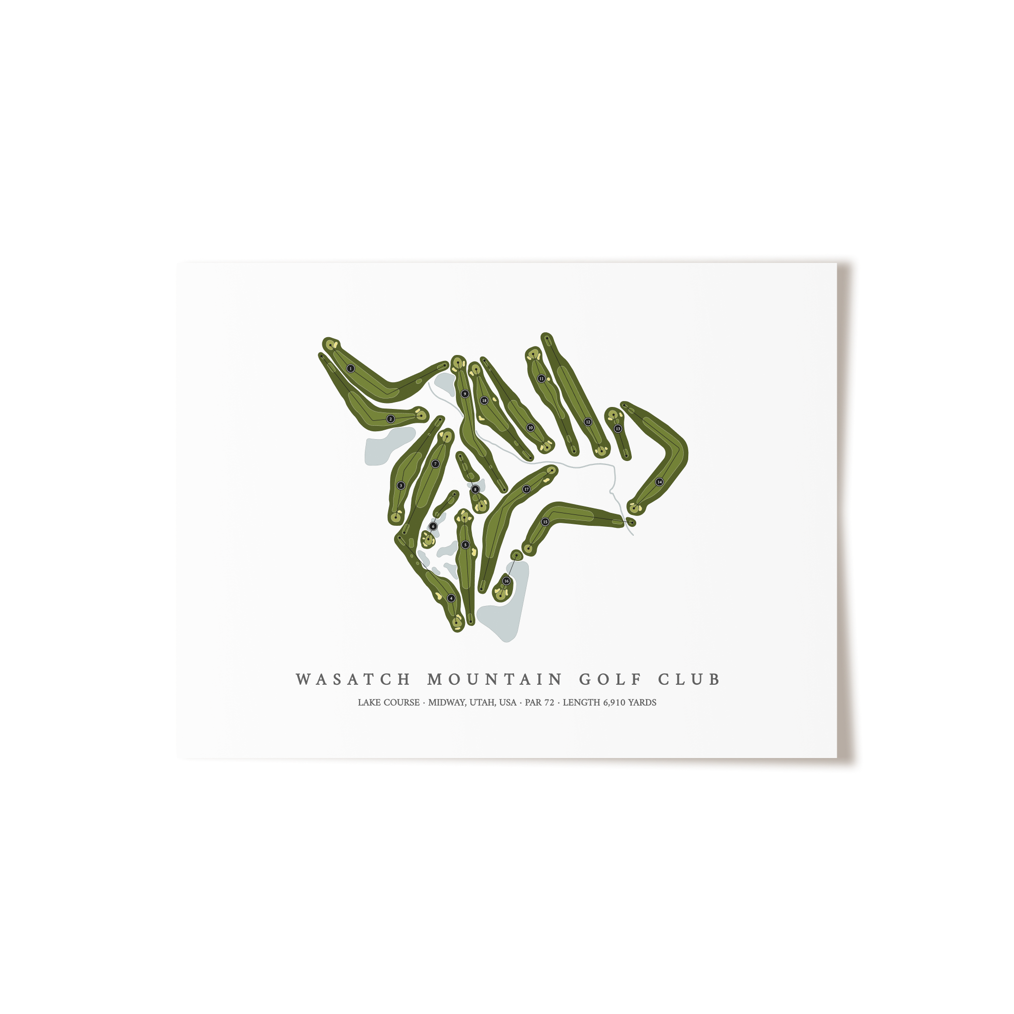 Wasatch Mountain Golf Course - Lake Course | Golf Course Print | Unframed