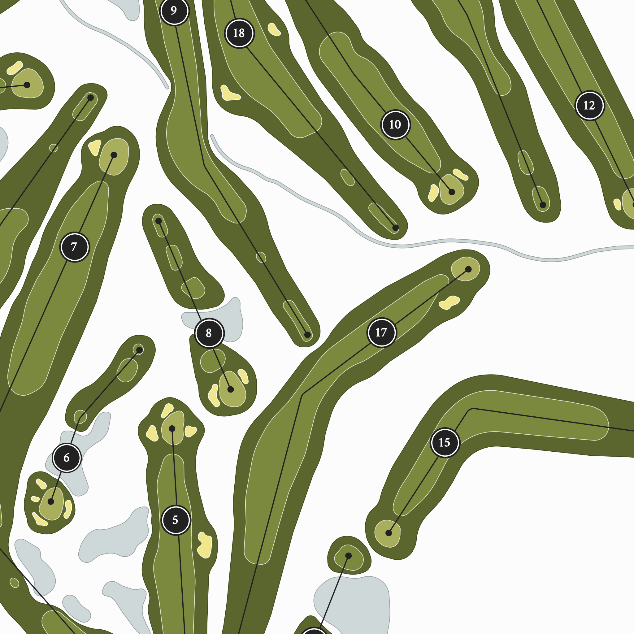 Wasatch Mountain Golf Course - Lake Course | Golf Course Print | Close Up