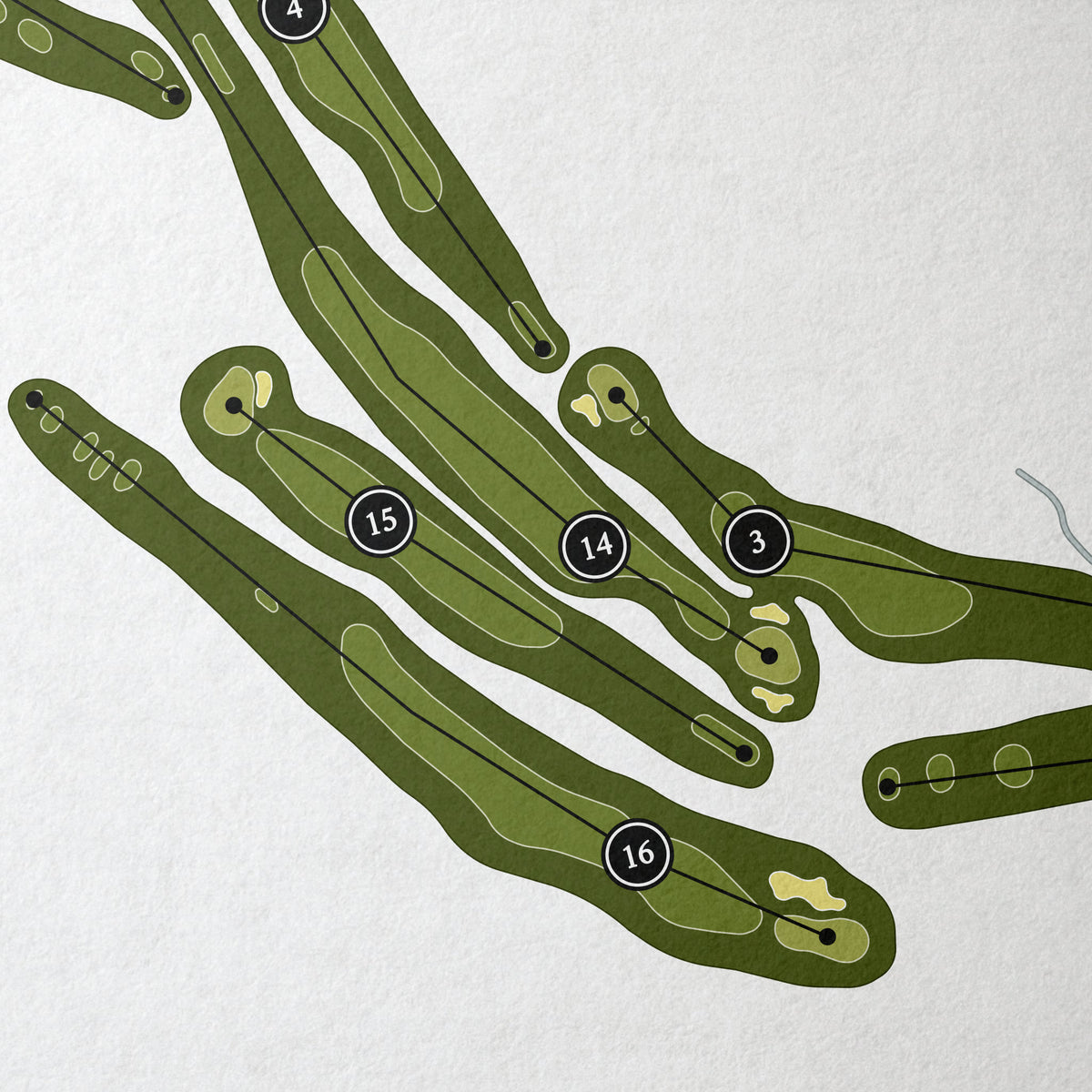 Wasatch Mountain Golf Course - Mountain Course | Golf Course Print | Close Up