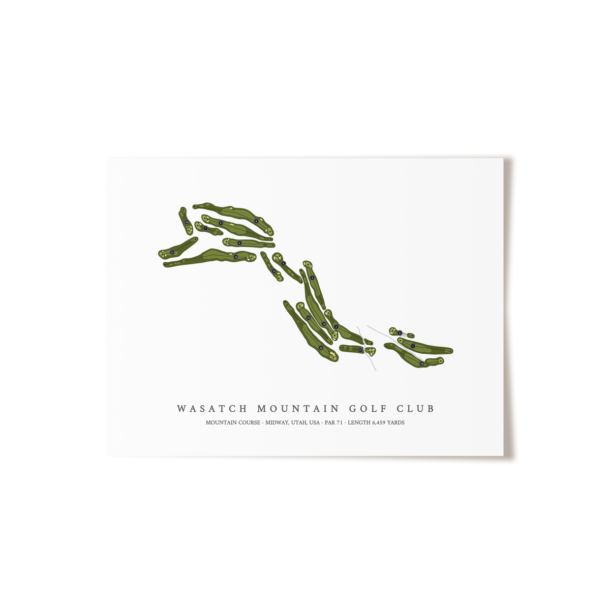 Wasatch Mountain Golf Course - Mountain Course | Golf Course Print | Unframed