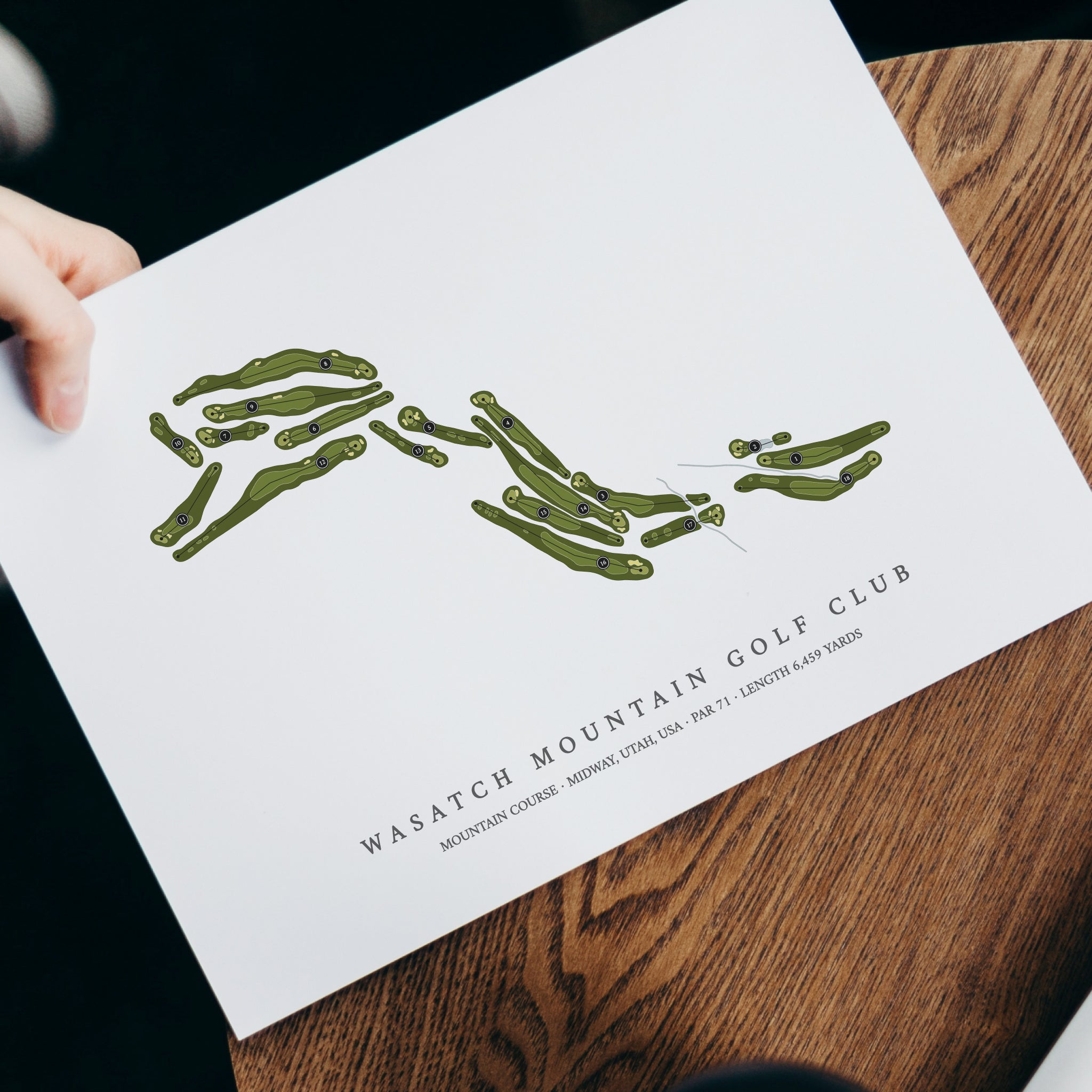 Wasatch Mountain Golf Course - Mountain Course | Golf Course Print | With Laptop