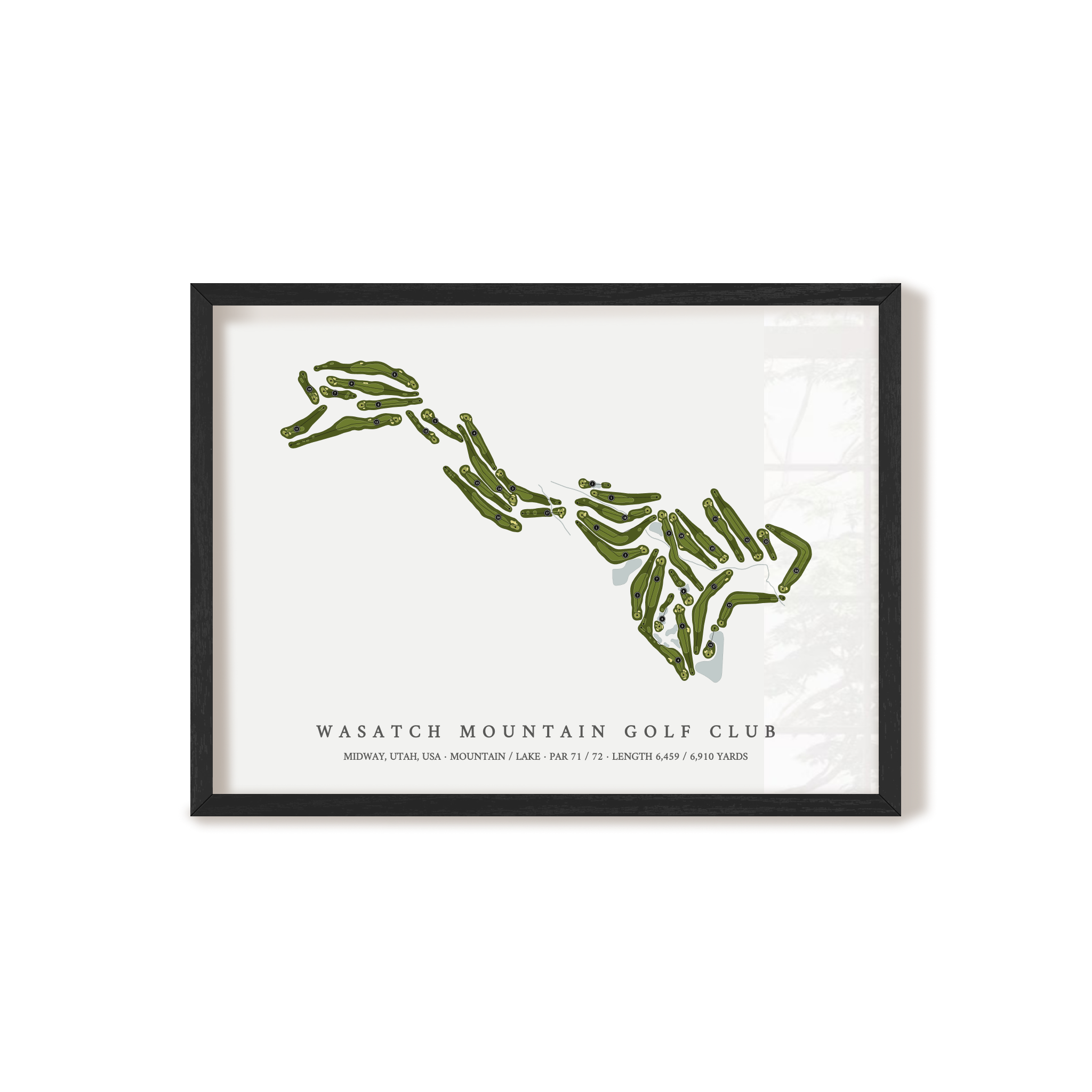 Wasatch Mountain Golf Course | Golf Course Print | Black Frame