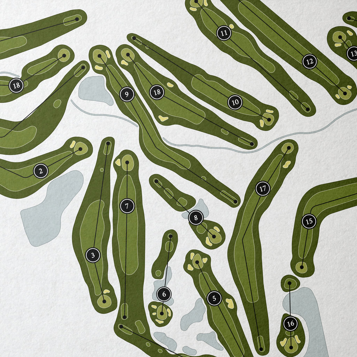 Wasatch Mountain Golf Course | Golf Course Print | Close Up