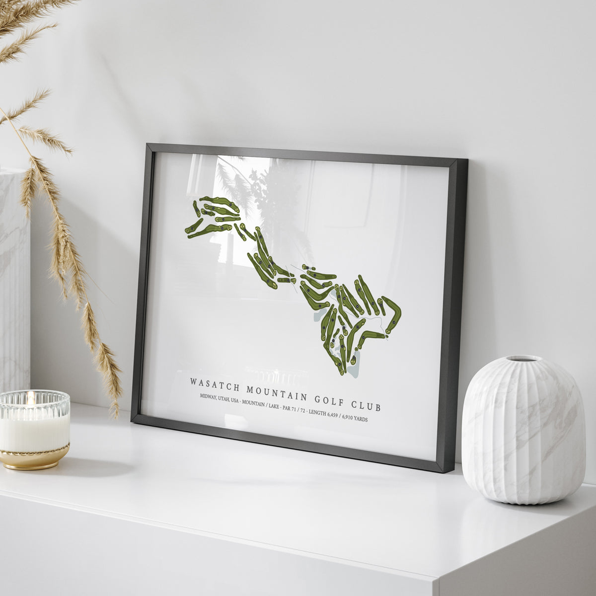 Wasatch Mountain Golf Course | Golf Course Print | On Table