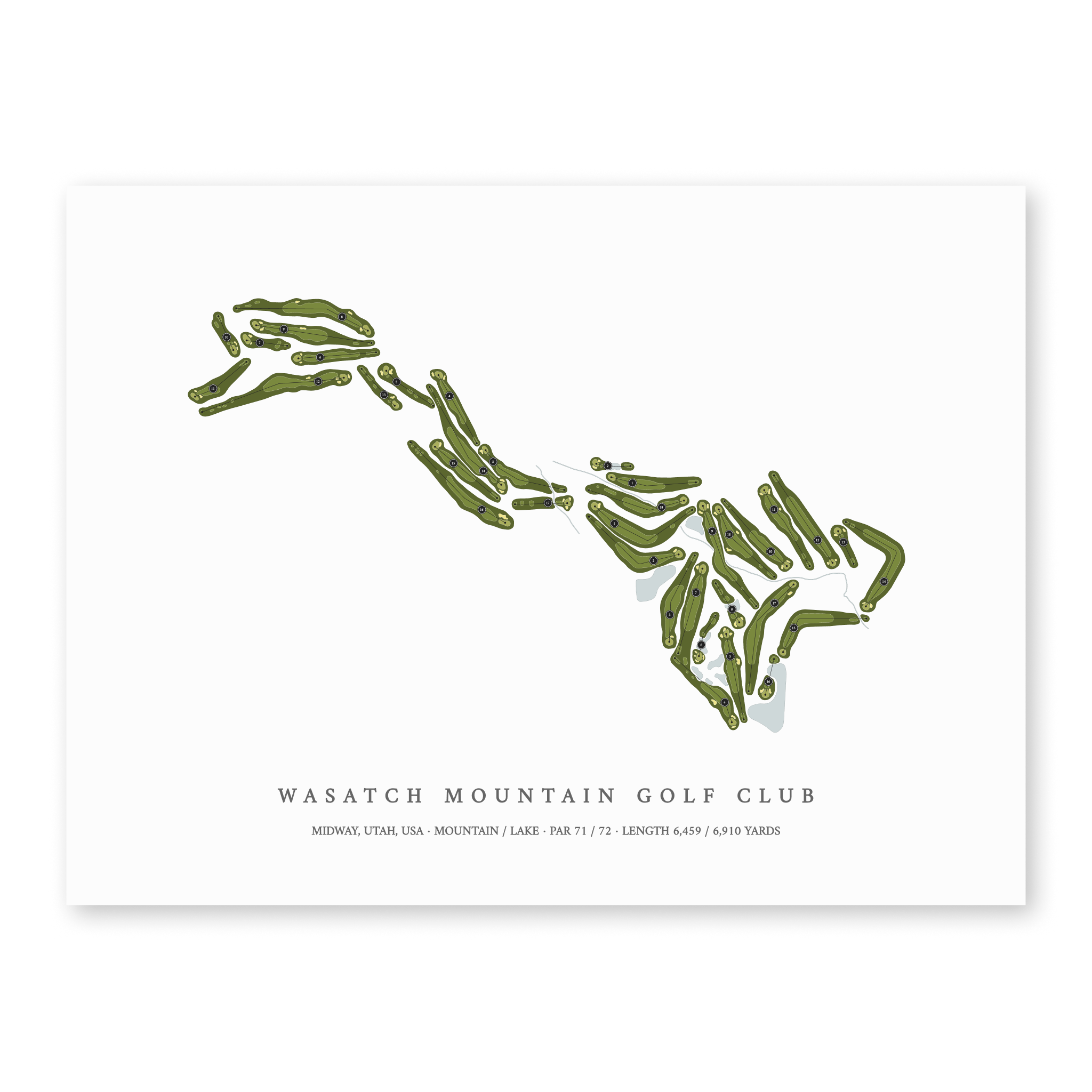 Wasatch Mountain Golf Course | Golf Course Print | Unframed