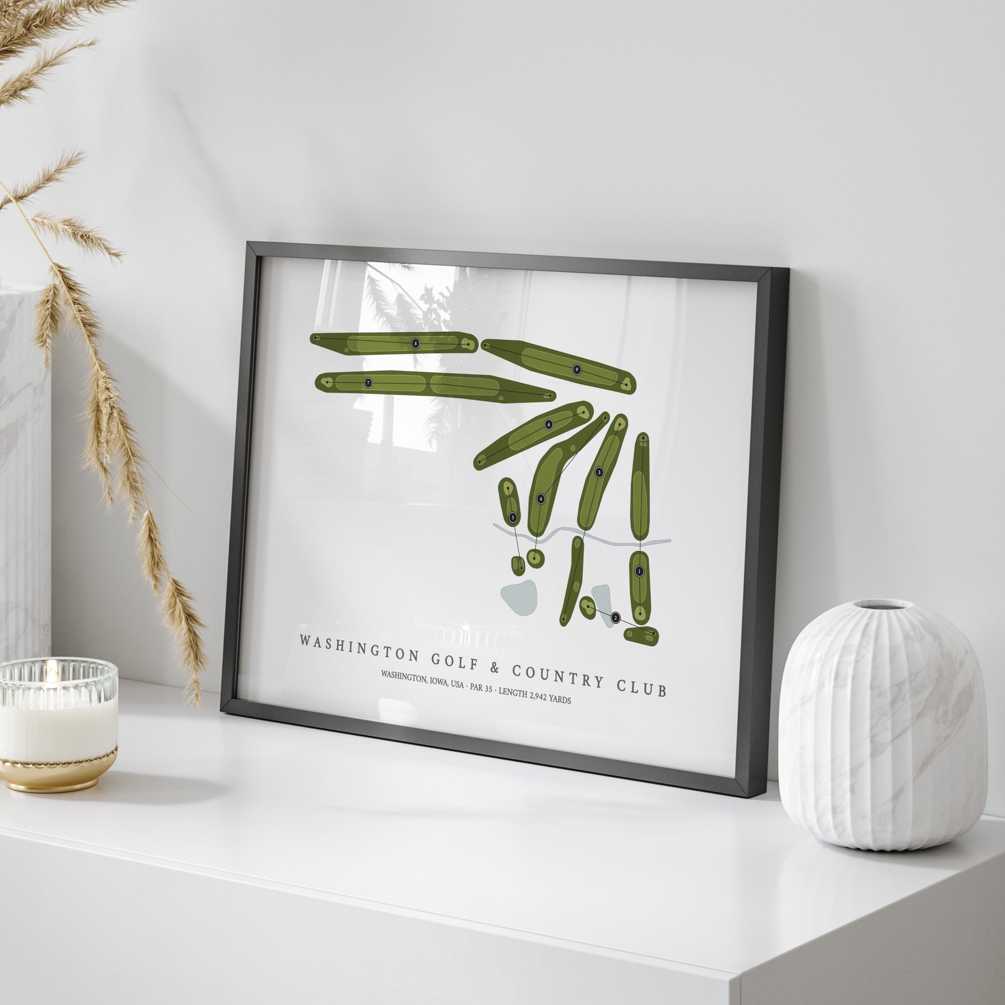 Washington Golf & Country Club | Golf Course Map | On Table