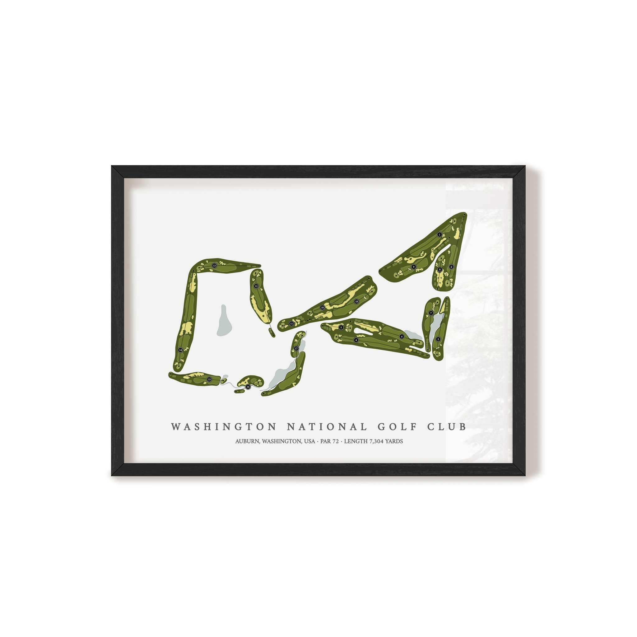 Washington National Golf Club | Golf Course Map | Black+Frame
