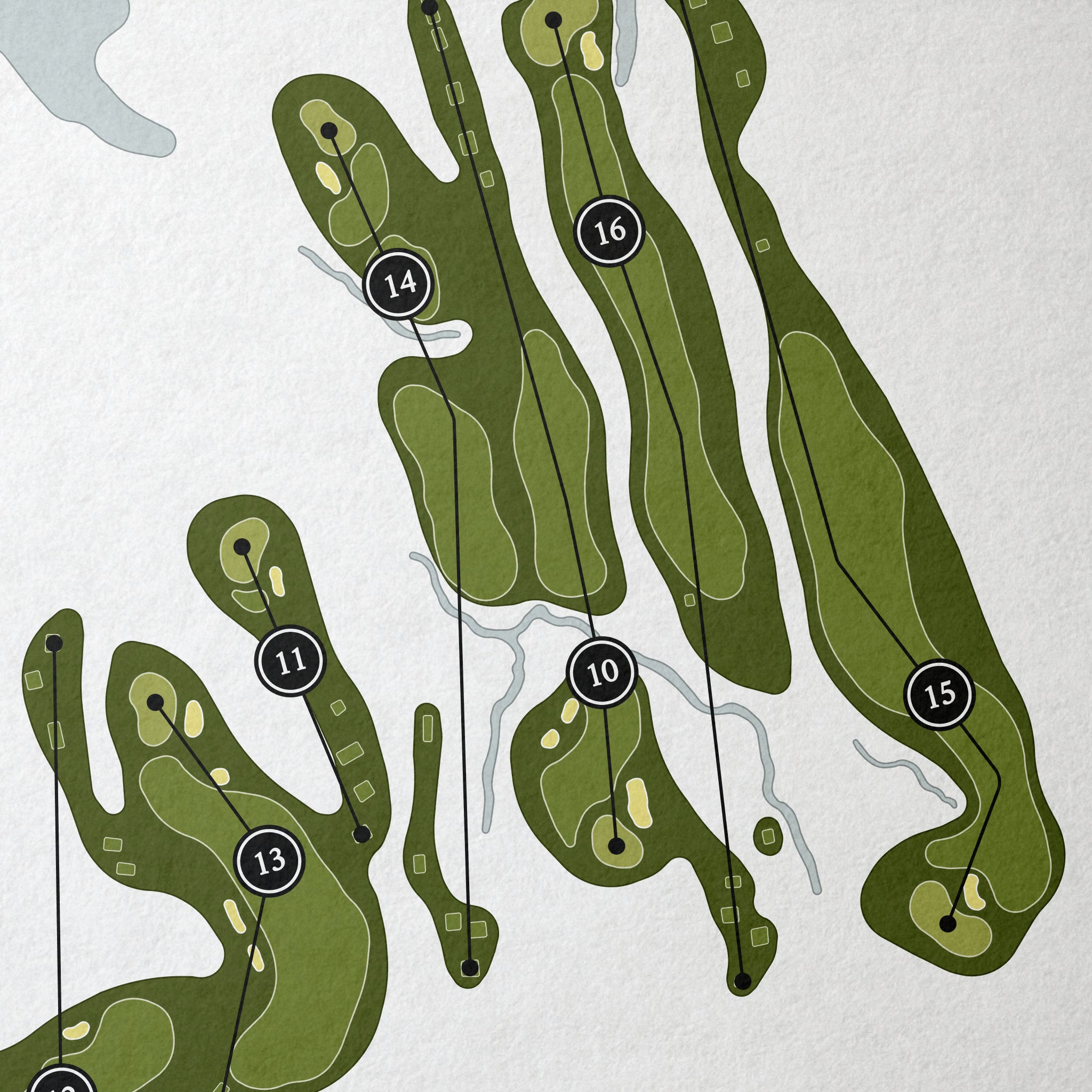 Waterfall Golf Club | Golf Course Map | Close+Up