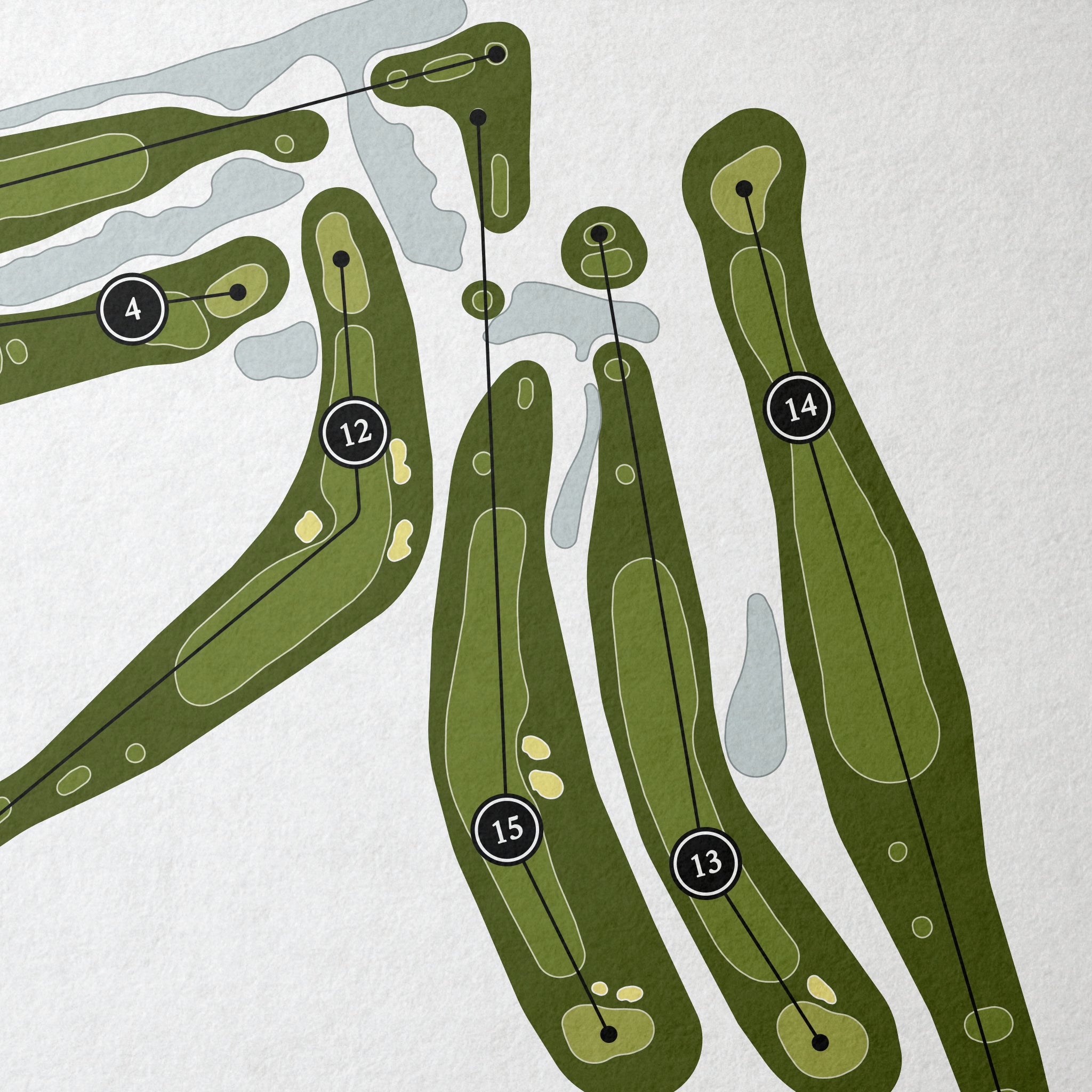 Watermark Country Club | Golf Course Print | Close Up