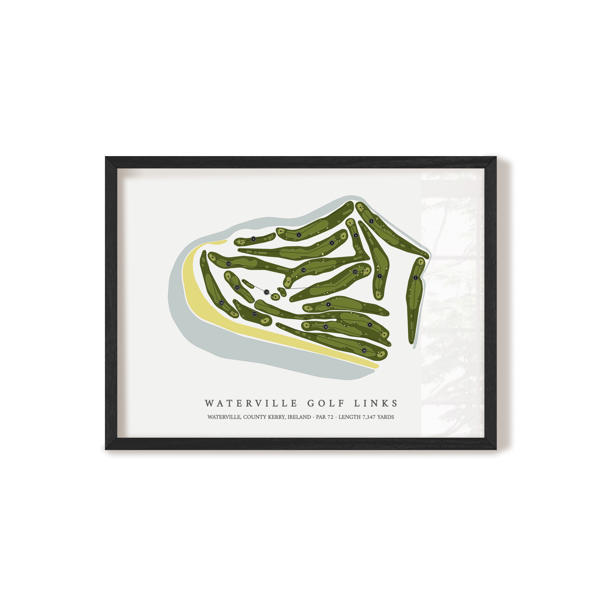 Waterville Golf Links | Golf Course Map | Black+Frame