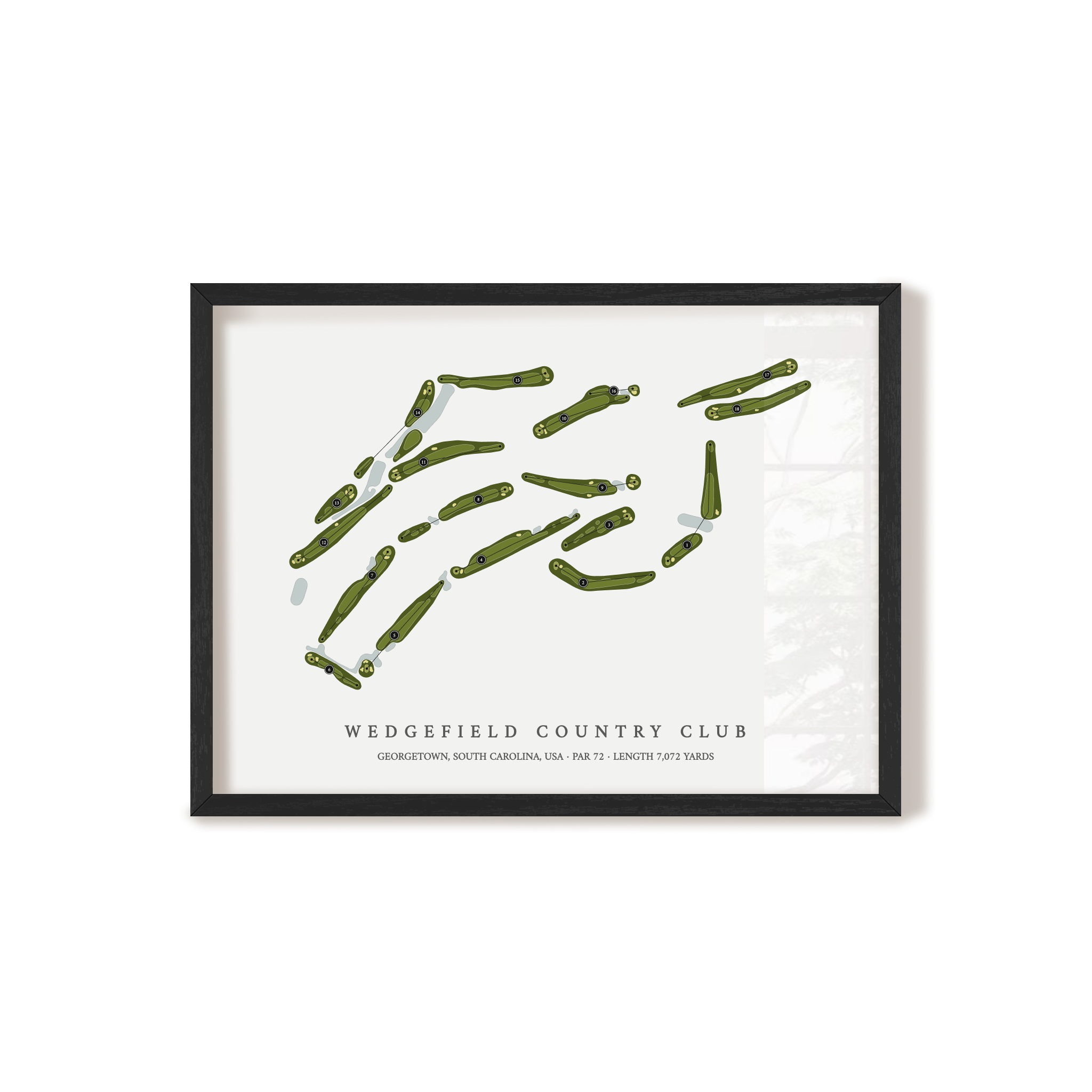 Wedgefield Country Club | Golf Course Map | Black+Frame