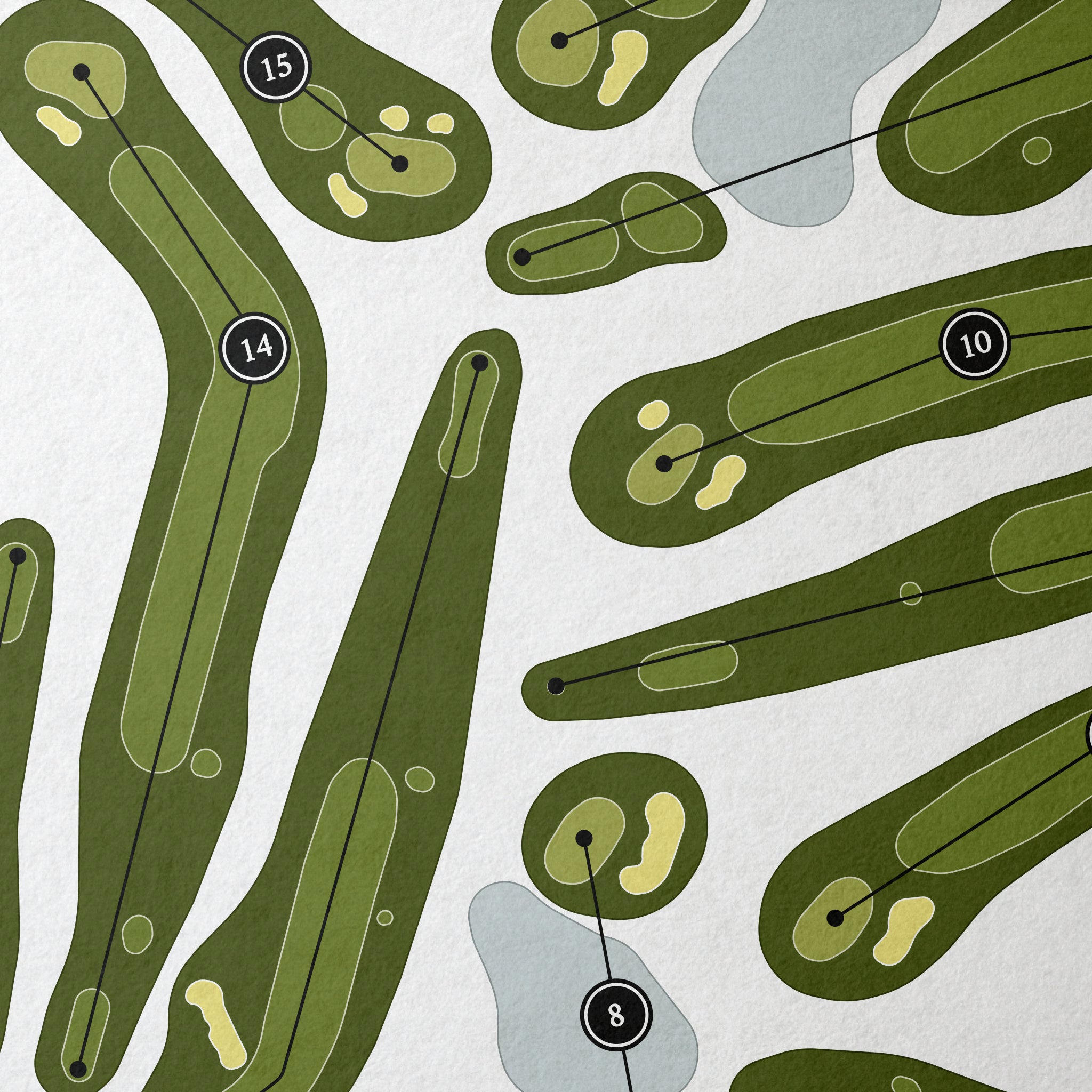 Wedgewood Golf Course | Golf Course Map | Close Up