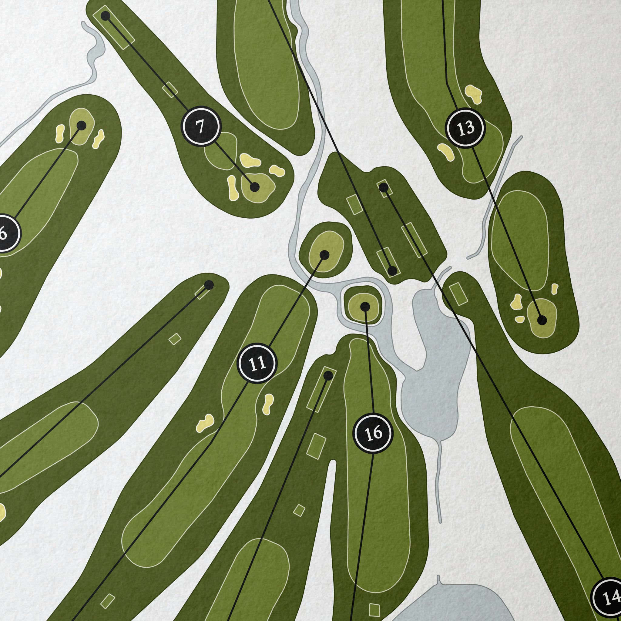 Wee Burn Country Club | Golf Course Map | Close+Up