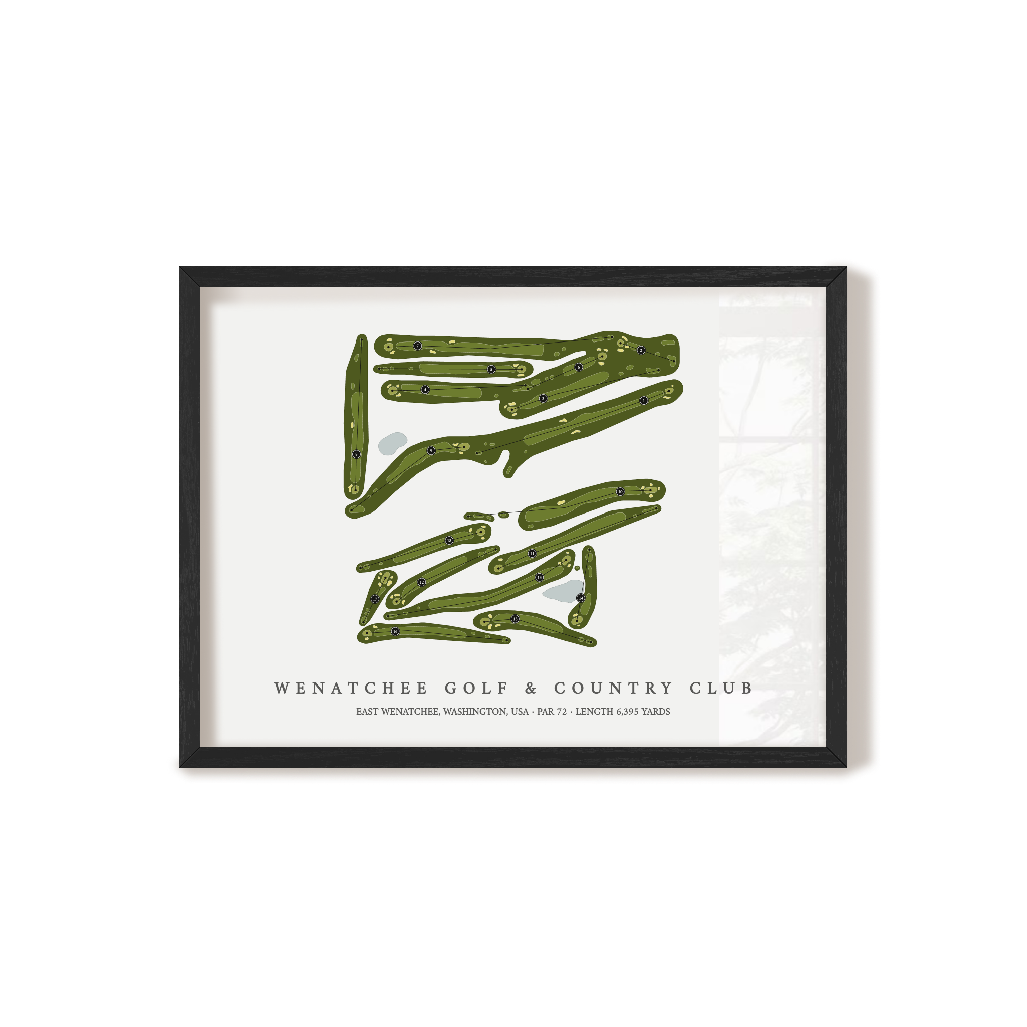 Wenatchee Golf & Country Club | Golf Course Print | Black+Frame