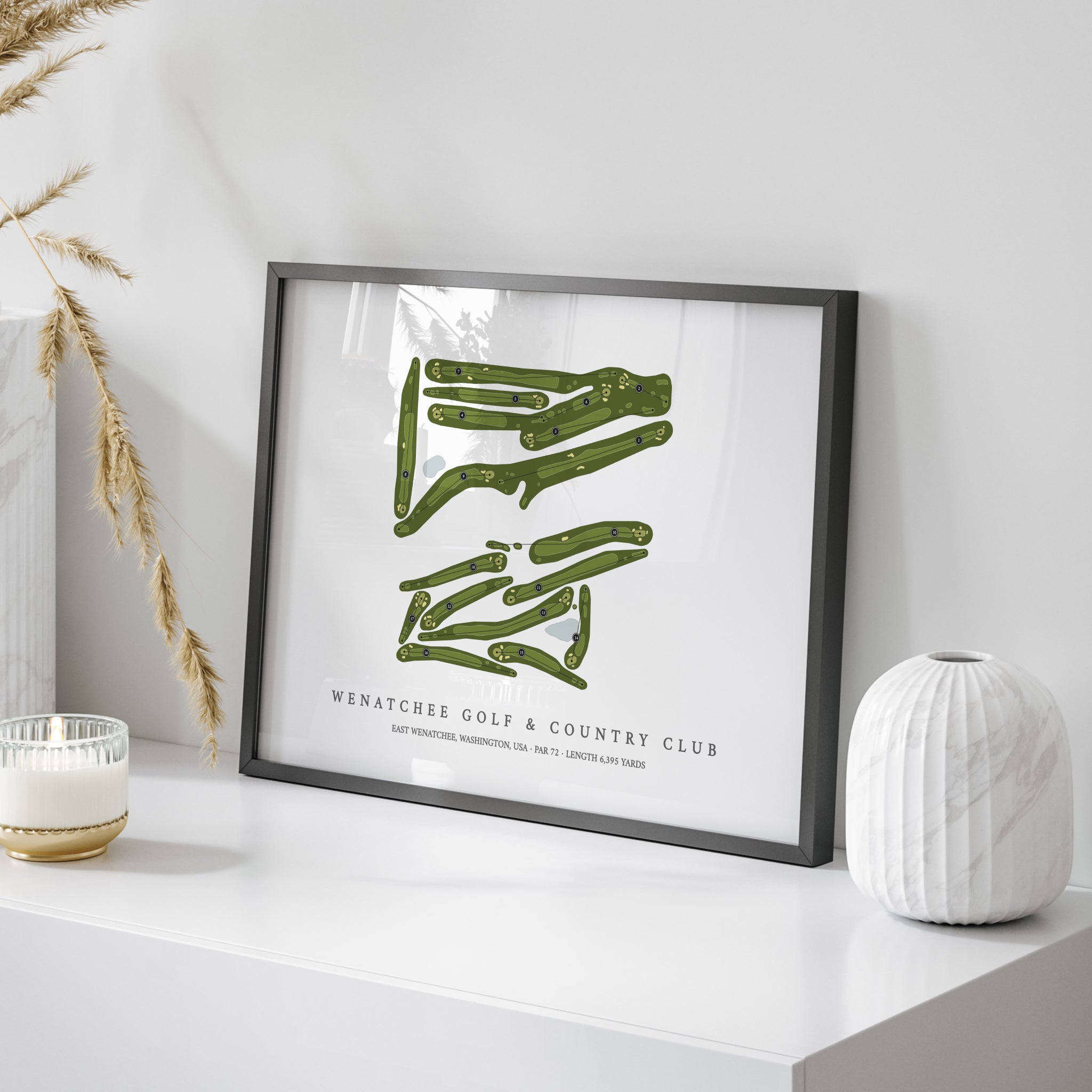 Wenatchee Golf & Country Club | Golf Course Print | On+Table