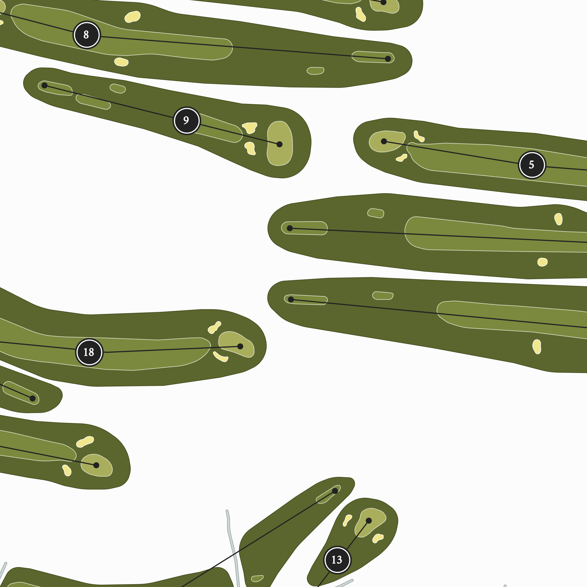 West Waterford Golf Club | Golf Course Map | Close Up