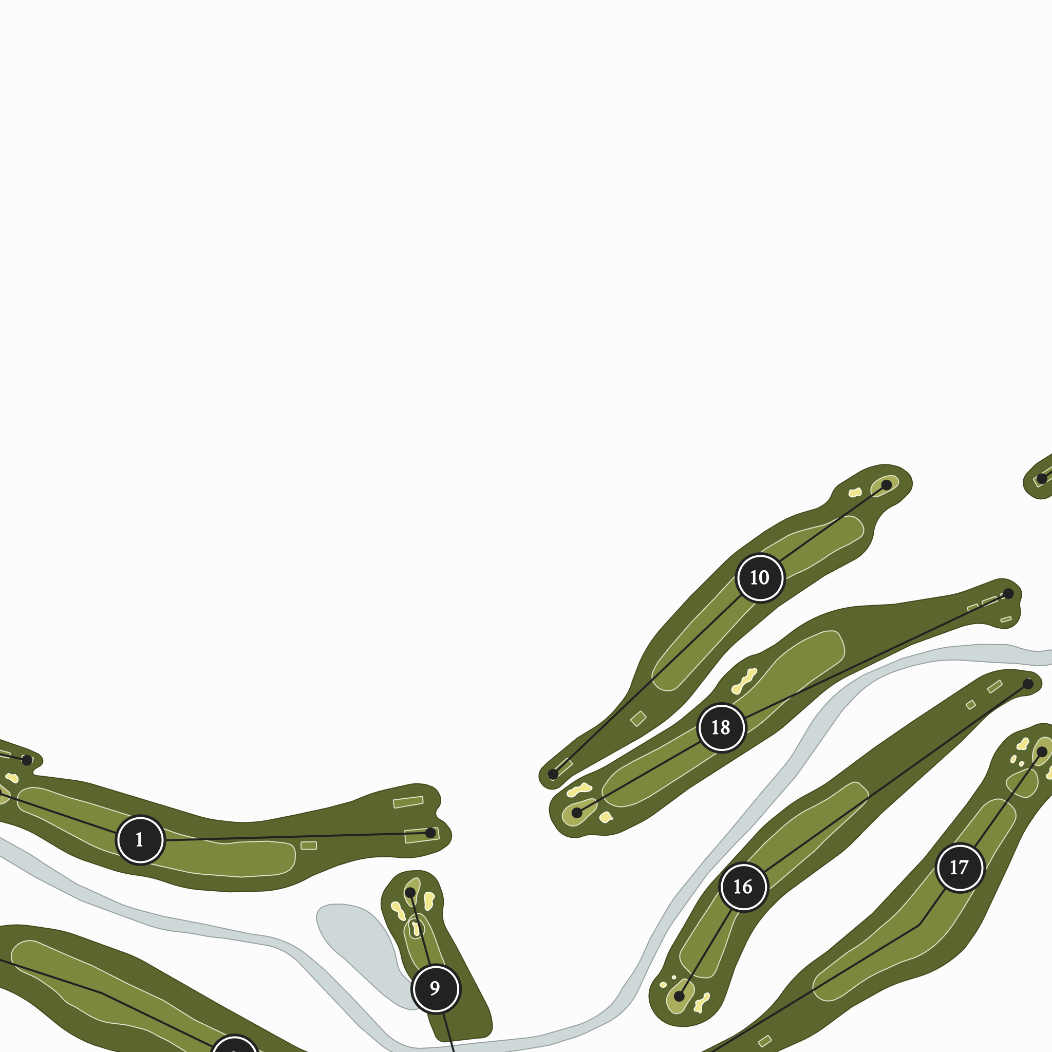 Western Golf & Country Club | Golf Course Map | Close Up