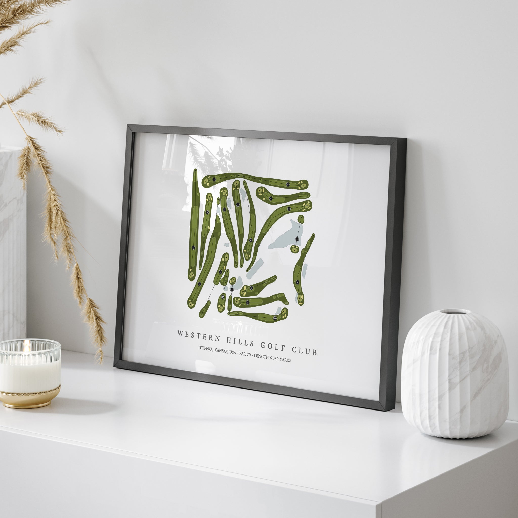 Western Hills Golf Club | Golf Course Map | On Table