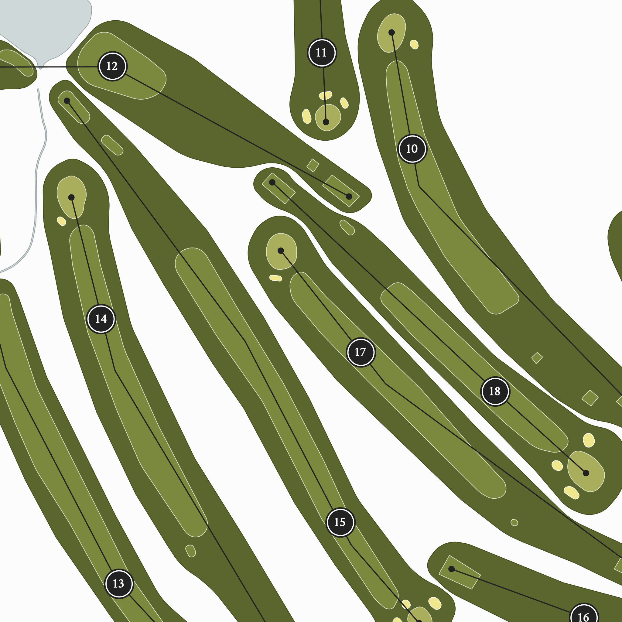 Western Hills Golf Course | Golf Course Map | Close Up