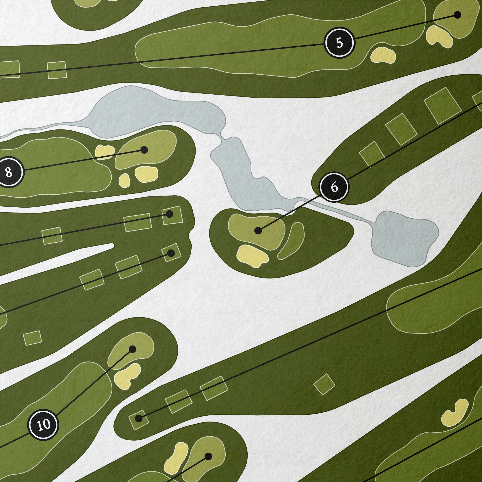 Westwood Country Club | Golf Course Print | Close Up