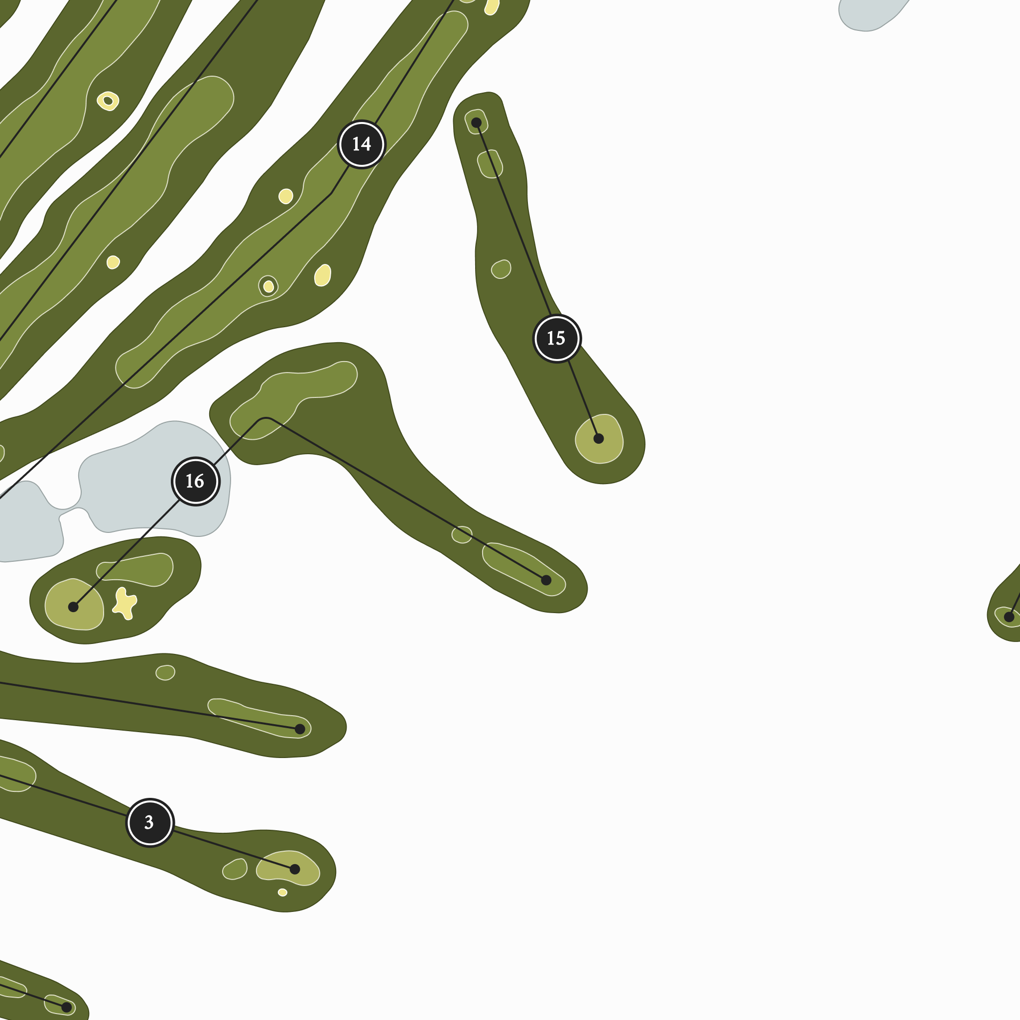 Wharton Park Golf Club | Golf Course Map | Close Up