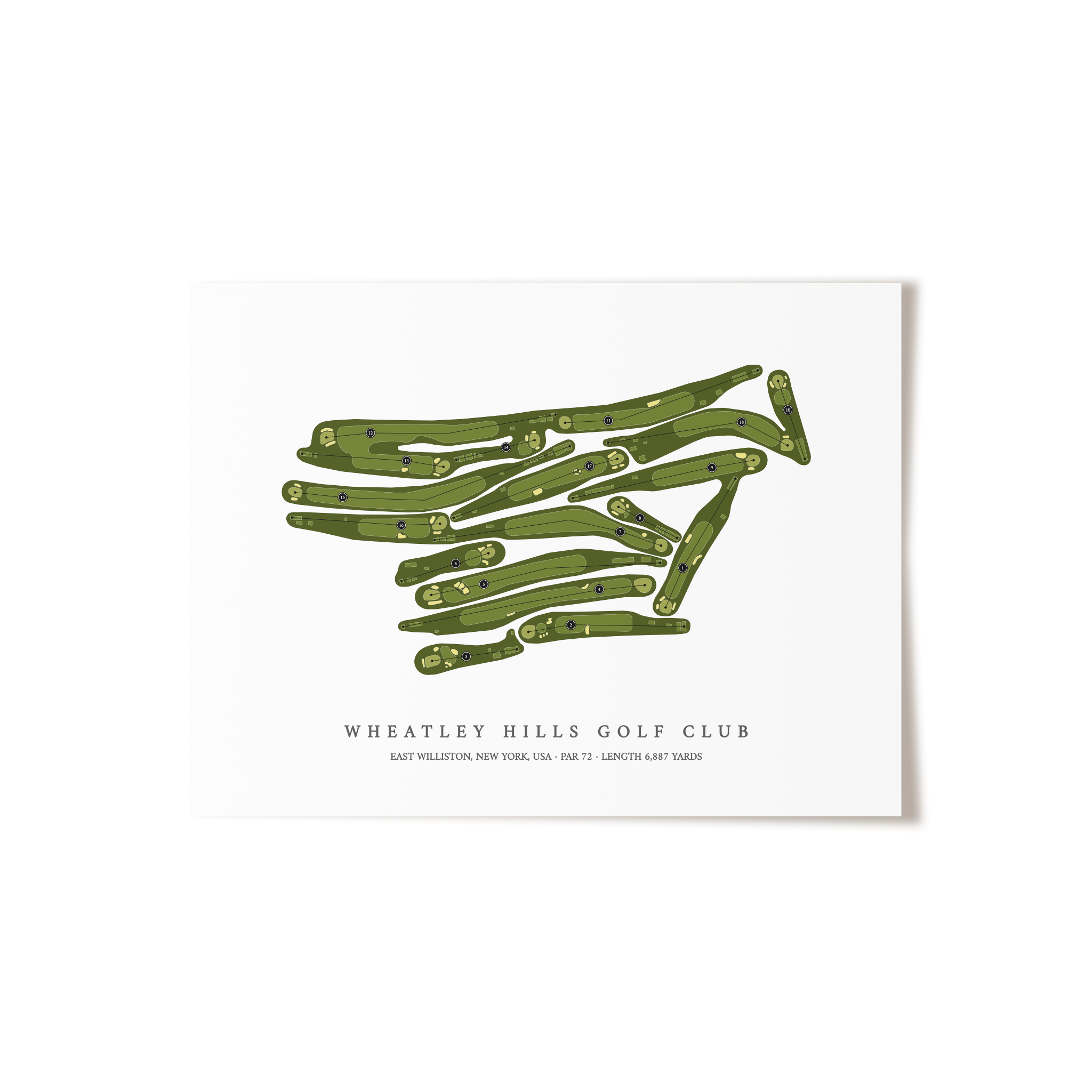 Wheatley Hills Golf Club | Golf Course Print | Unframed
