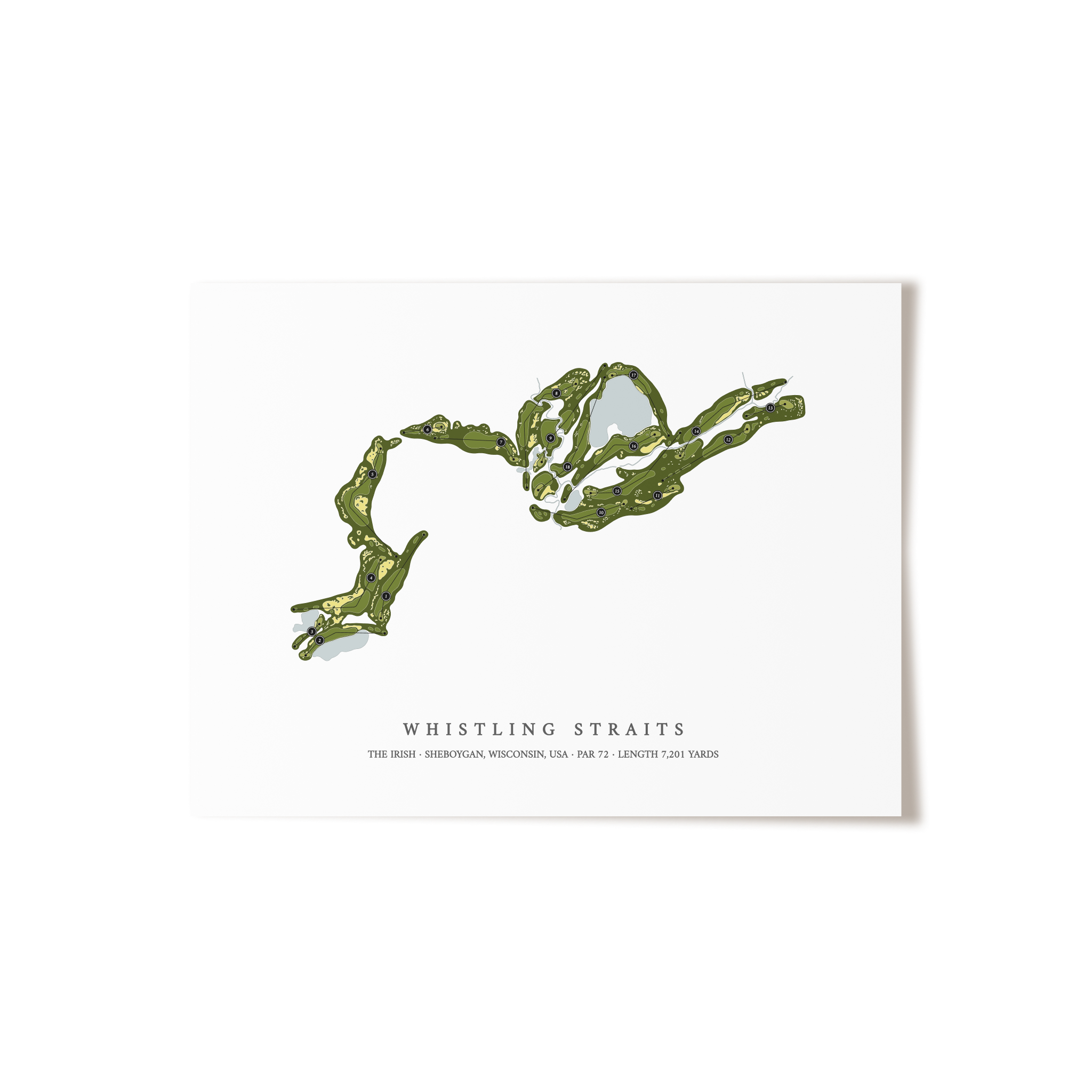 Whistling Straits - The Irish | Golf Course Print | Unframed