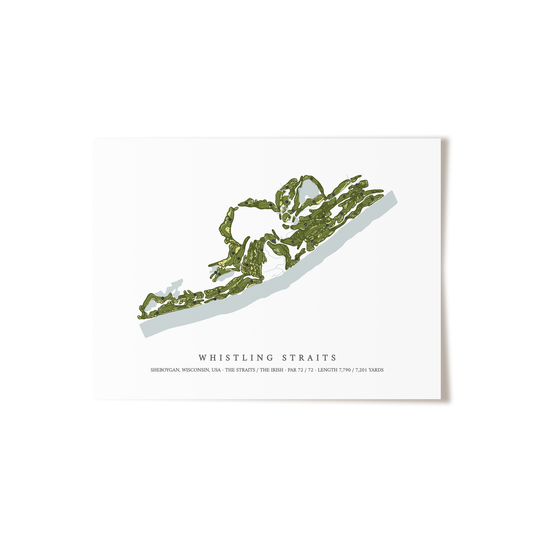 Whistling Straits | Golf Course Print | Unframed