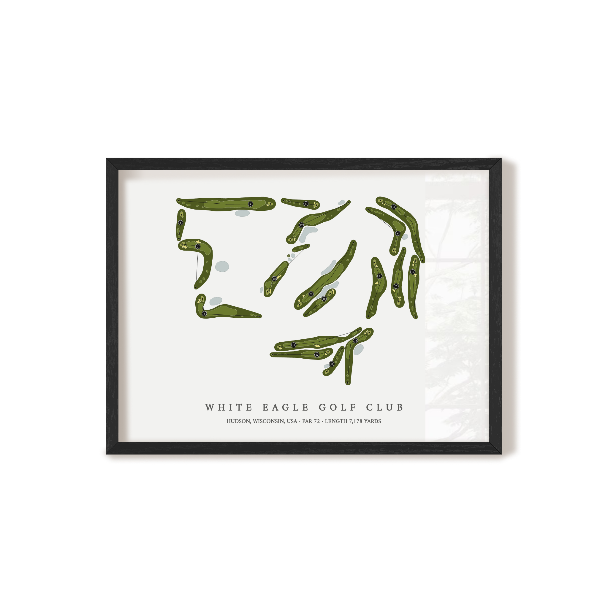 White Eagle Golf Club | Golf Course Map | Black+Frame