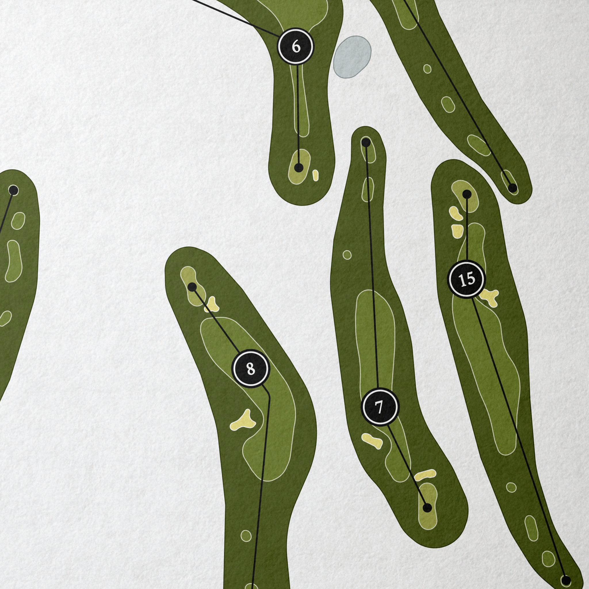 White Eagle Golf Club | Golf Course Map | Close+Up