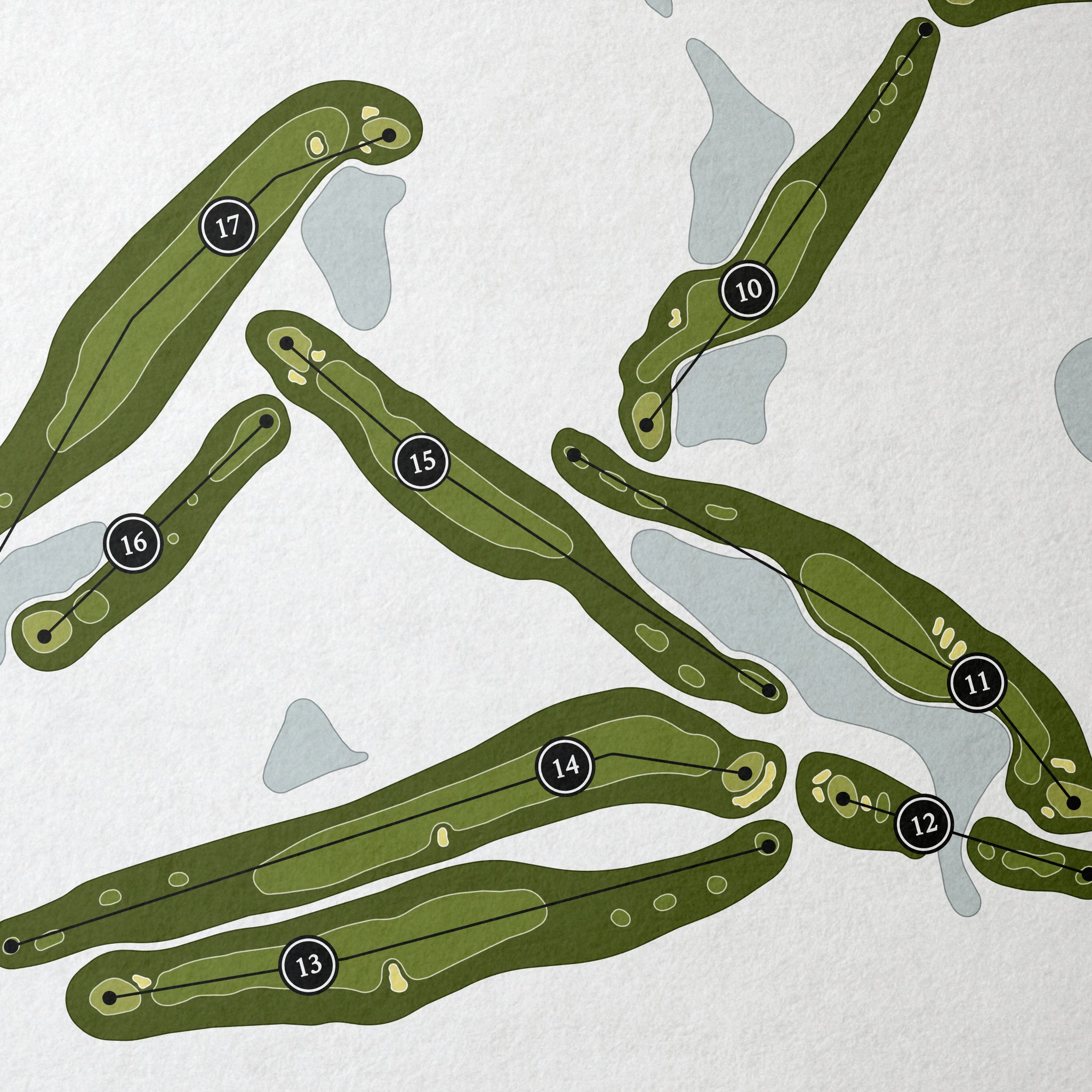 White Eagle Golf Club | Golf Course Print | Close+Up