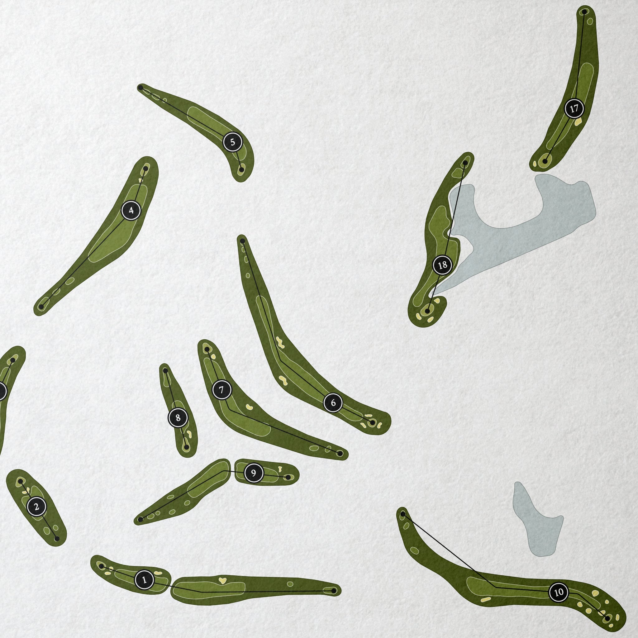 Whitepath Golf Club | Golf Course Map | Close Up