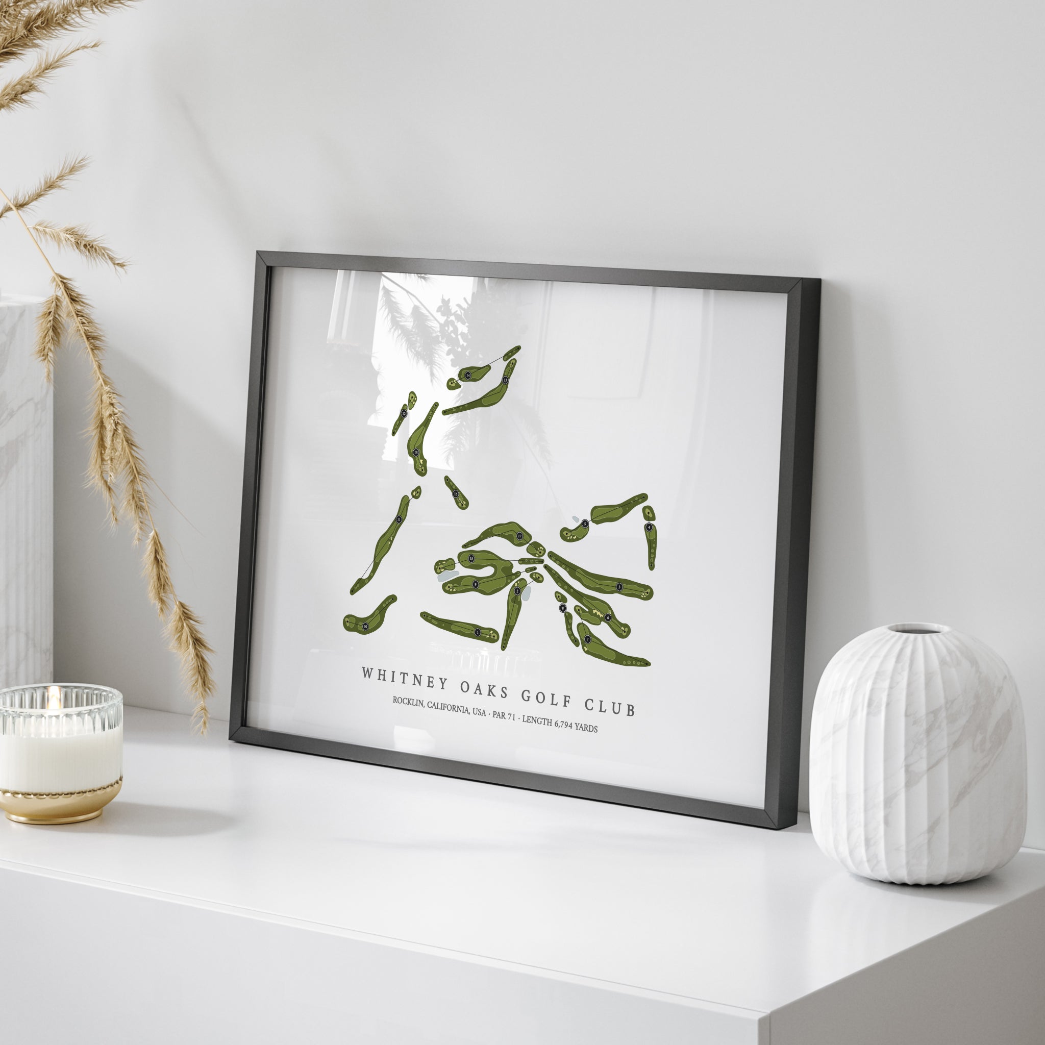 Whitney Oaks Golf Club | Golf Course Map | On Table