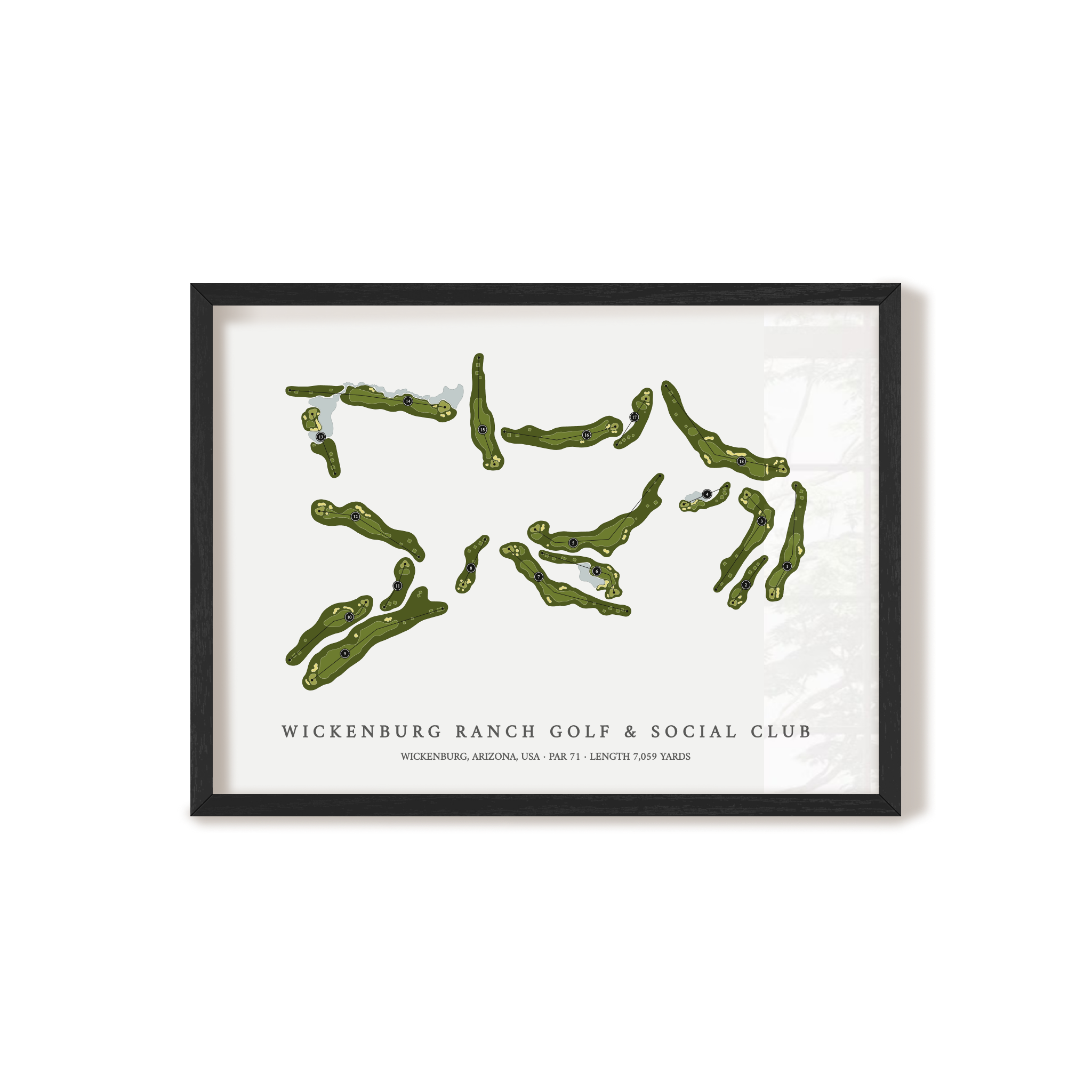 Wickenburg Ranch Golf & Social Club | Golf Course Print | Black+Frame