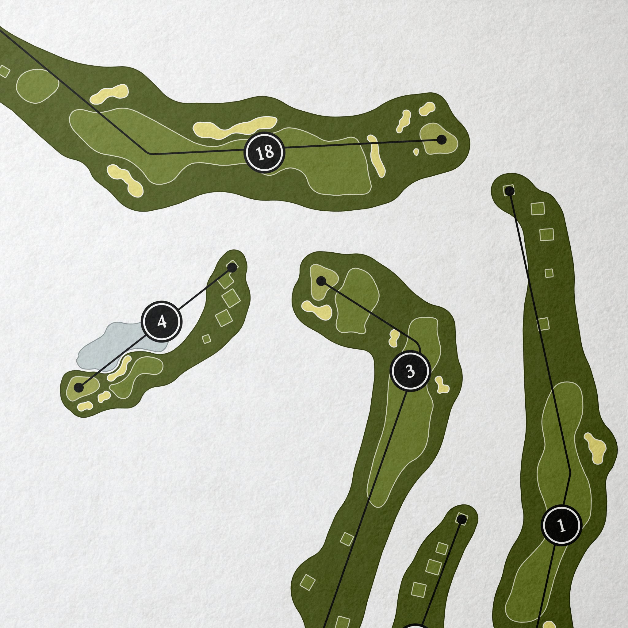 Wickenburg Ranch Golf & Social Club | Golf Course Print | Close+Up