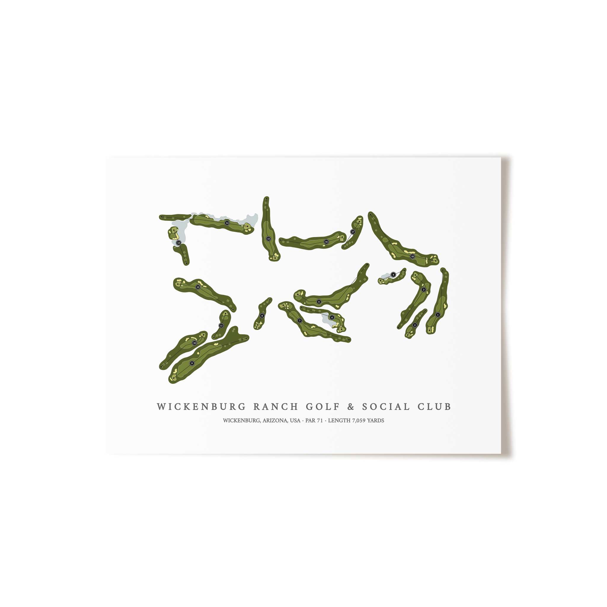 Wickenburg Ranch Golf & Social Club | Golf Course Print | Unframed