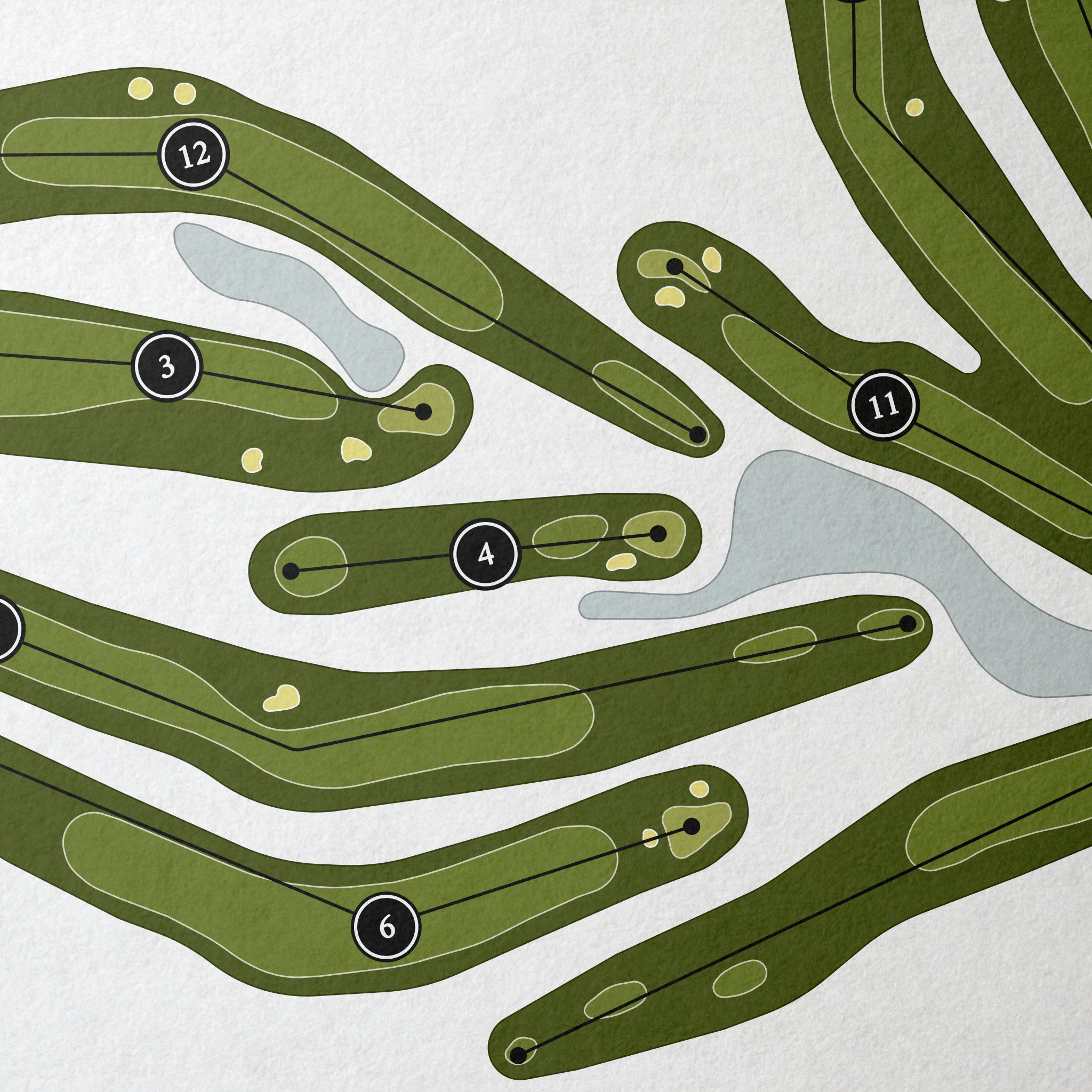 Wigwam Golf Club - Blue Course | Golf Course Map | Close Up