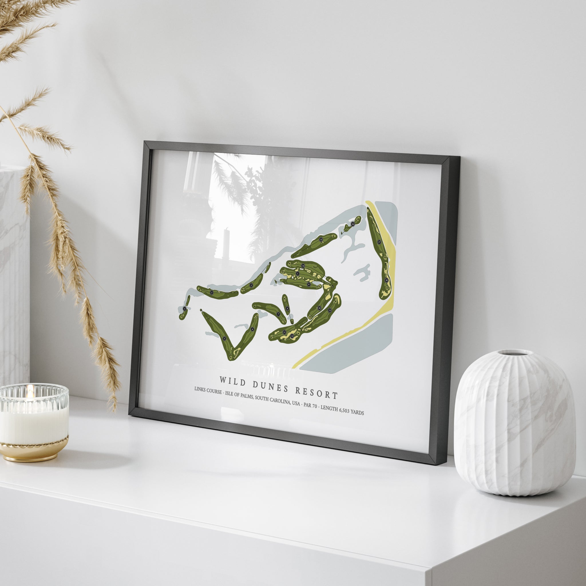Wild Dunes Resort - Links Course | Golf Course Print | On+Table